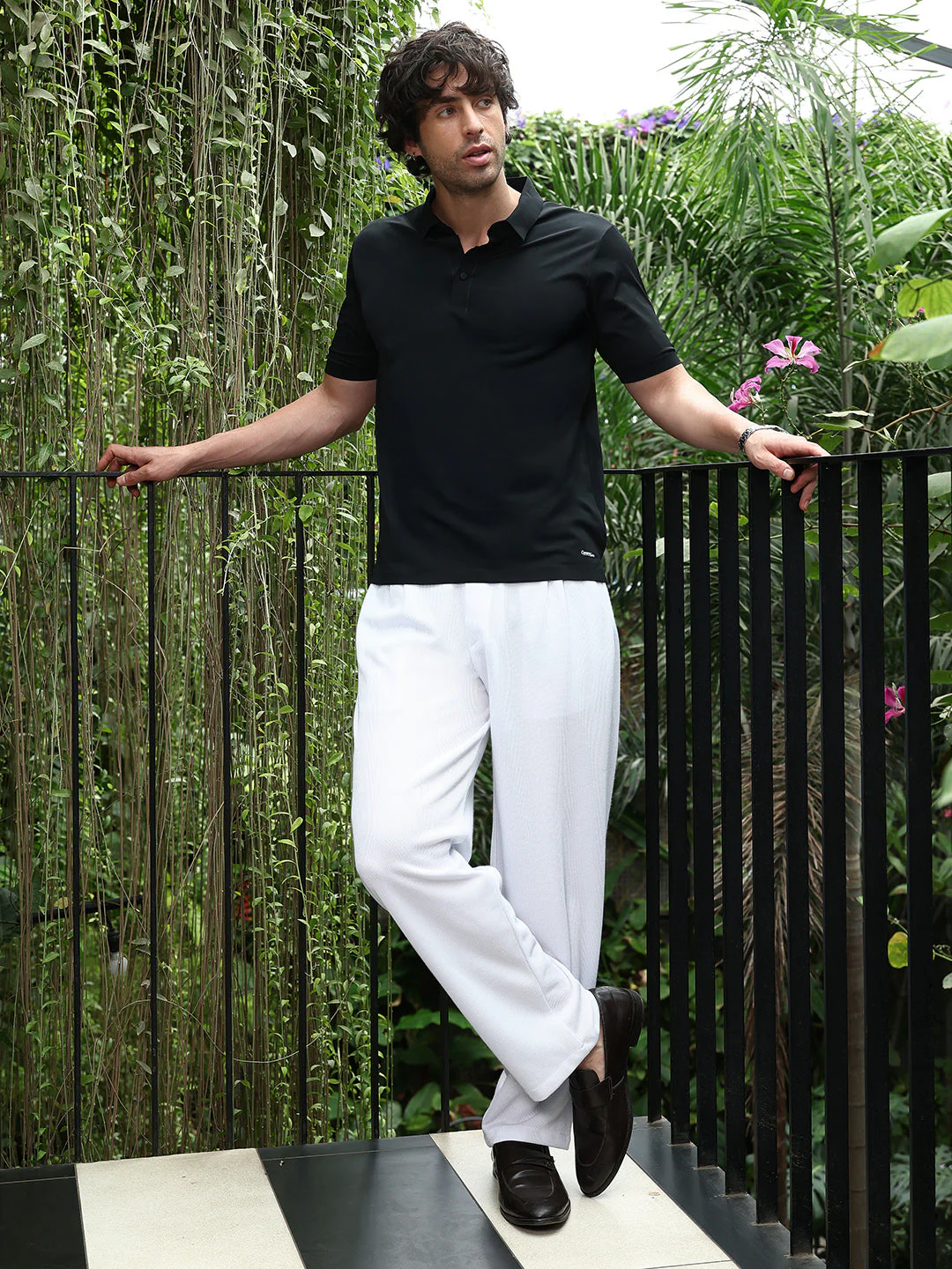 Seamless Solid Polo T-Shirt - Image 5