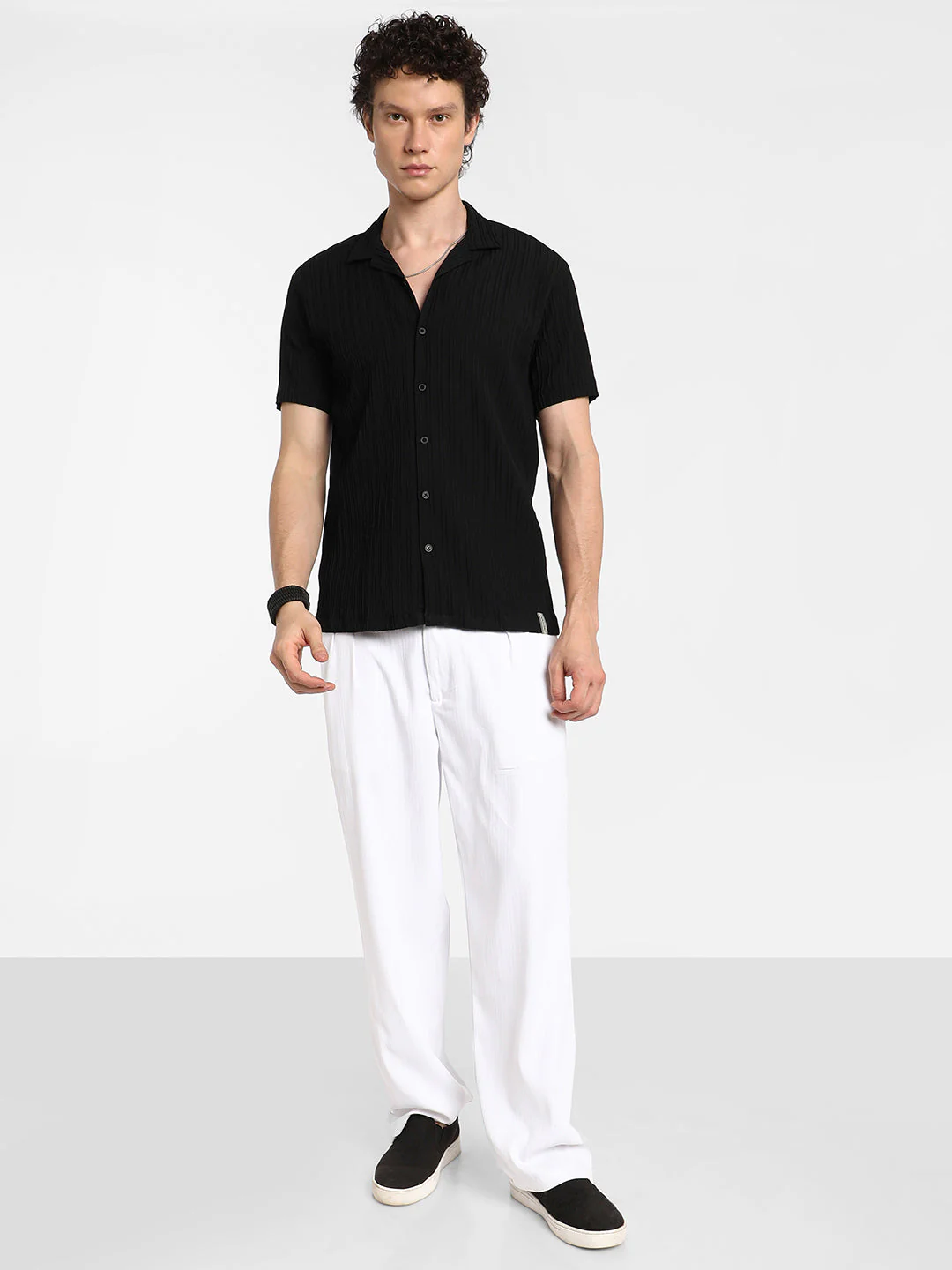 Self-Design Striped Shirt - Image 5
