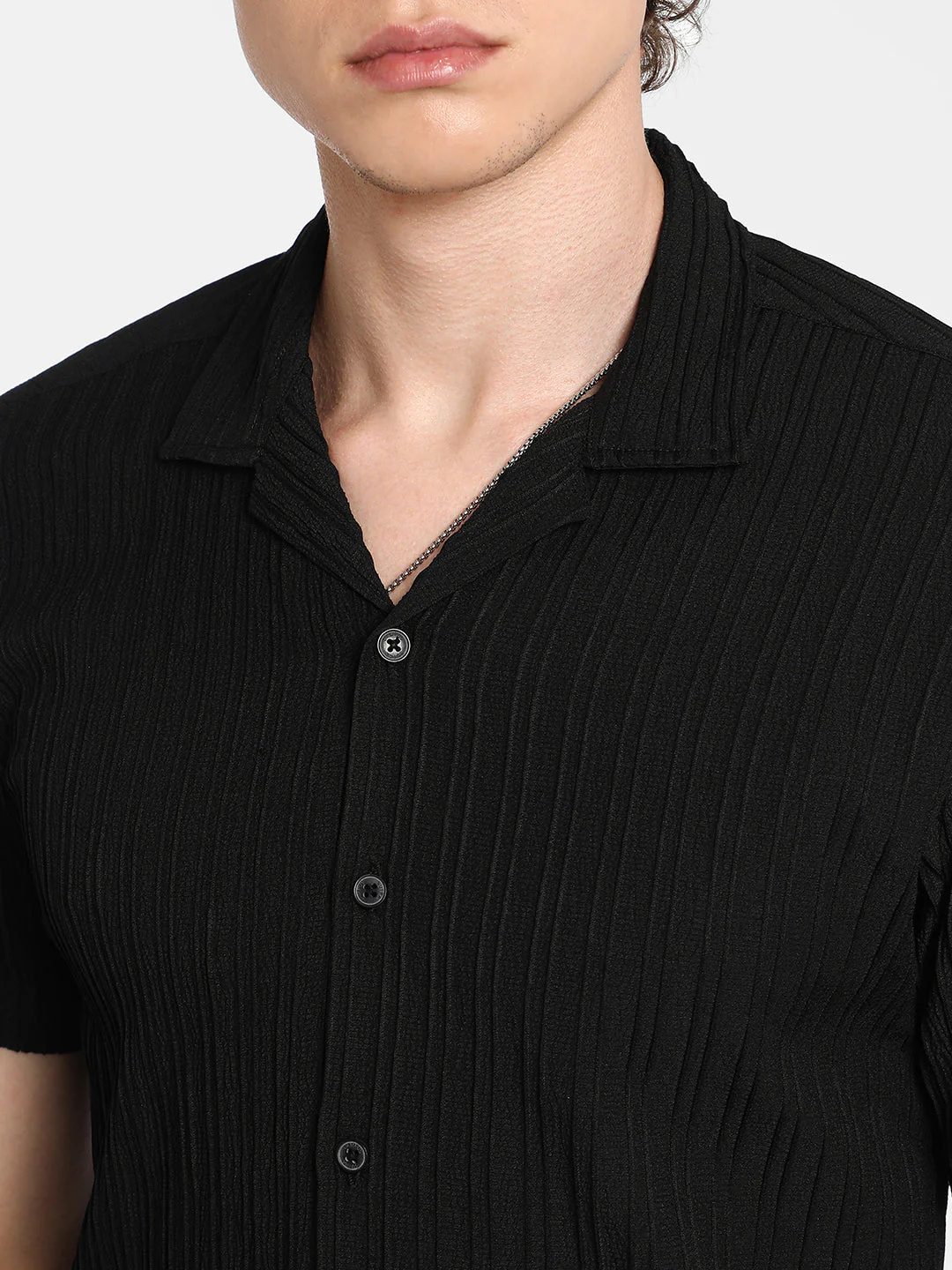 Self-Design Striped Shirt - Image 7