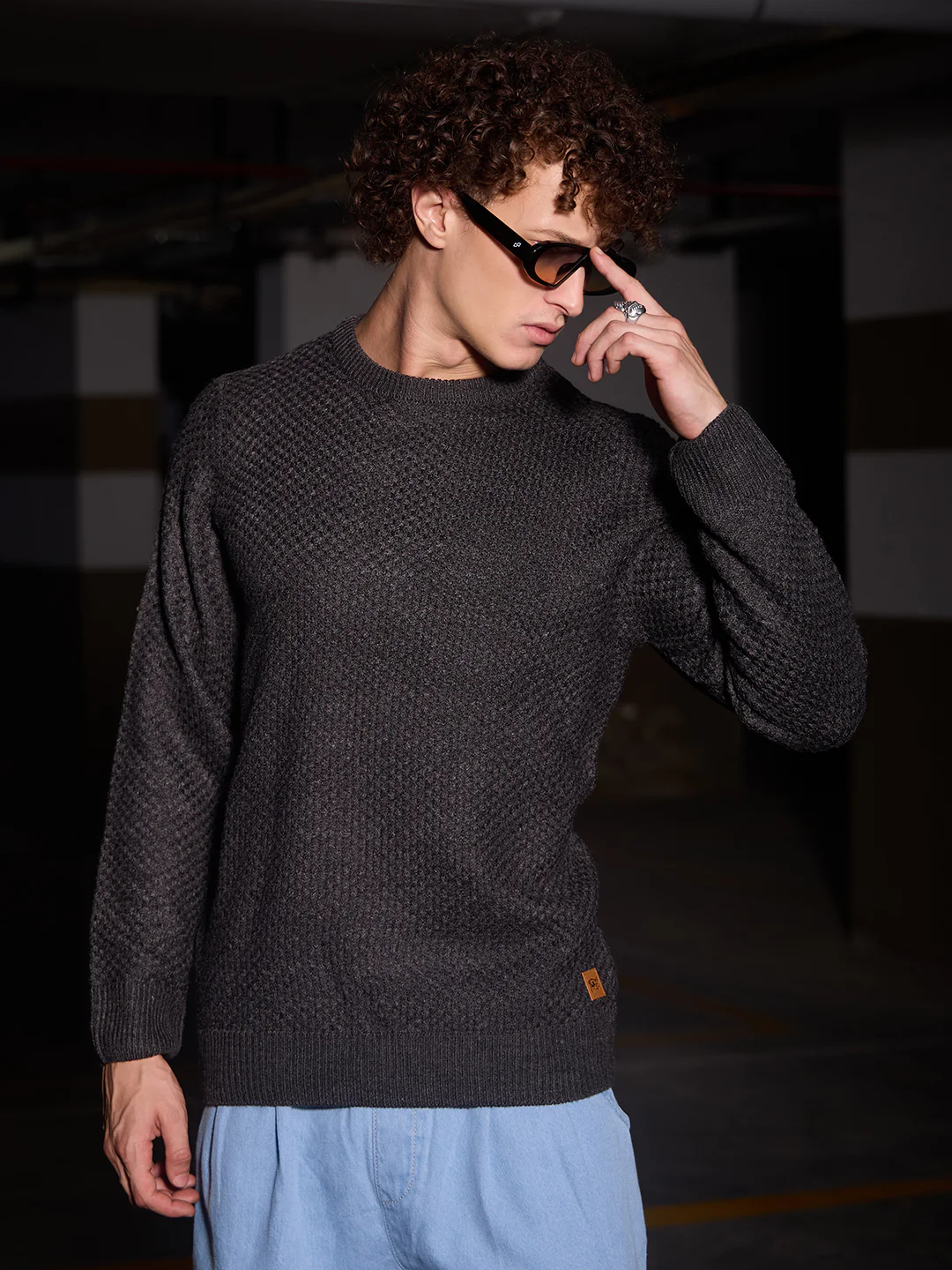 Solid Knitted Pullover Sweater - Image 20