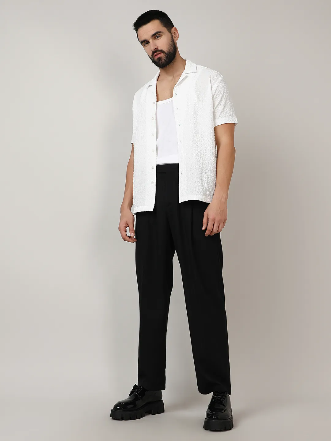 Lightweight - Solid Tailored Trousers - Image 5