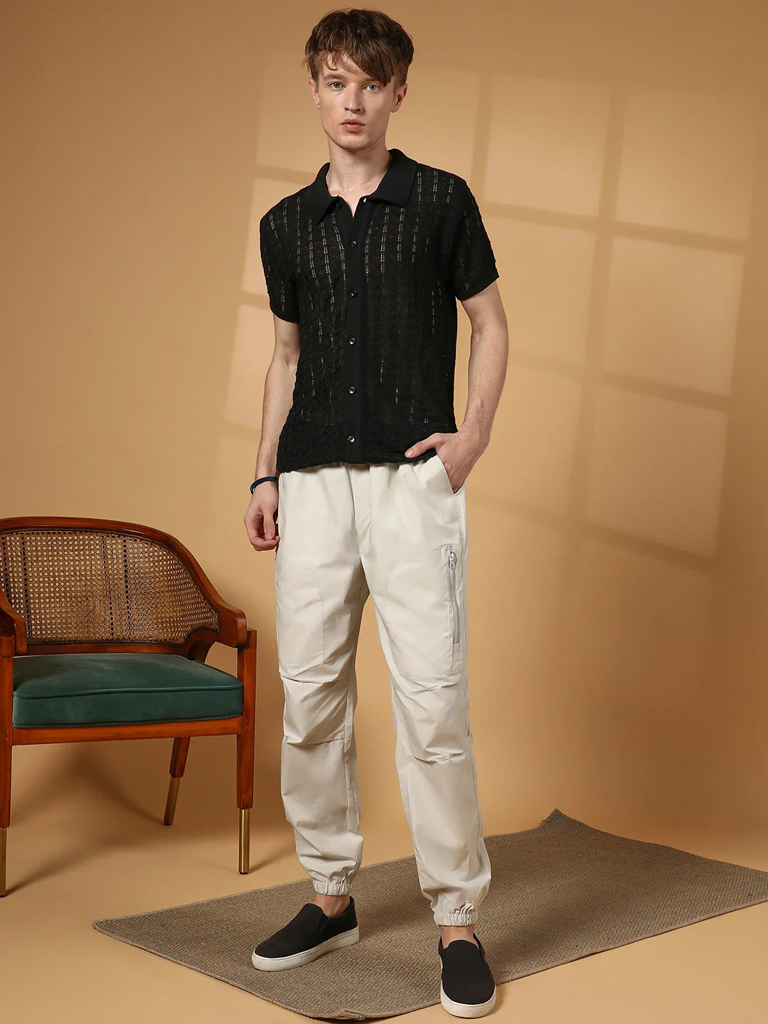 Spear-Knit Slim-Fit Shirt - Image 5