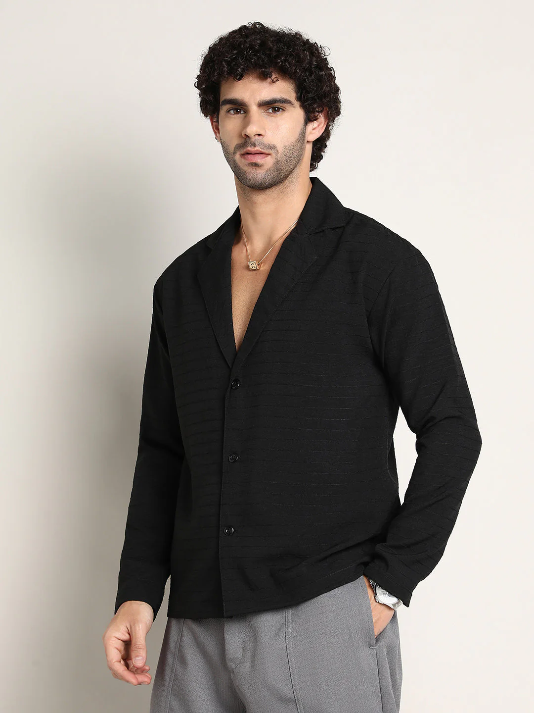 Striped Cuban Shirt - Image 3