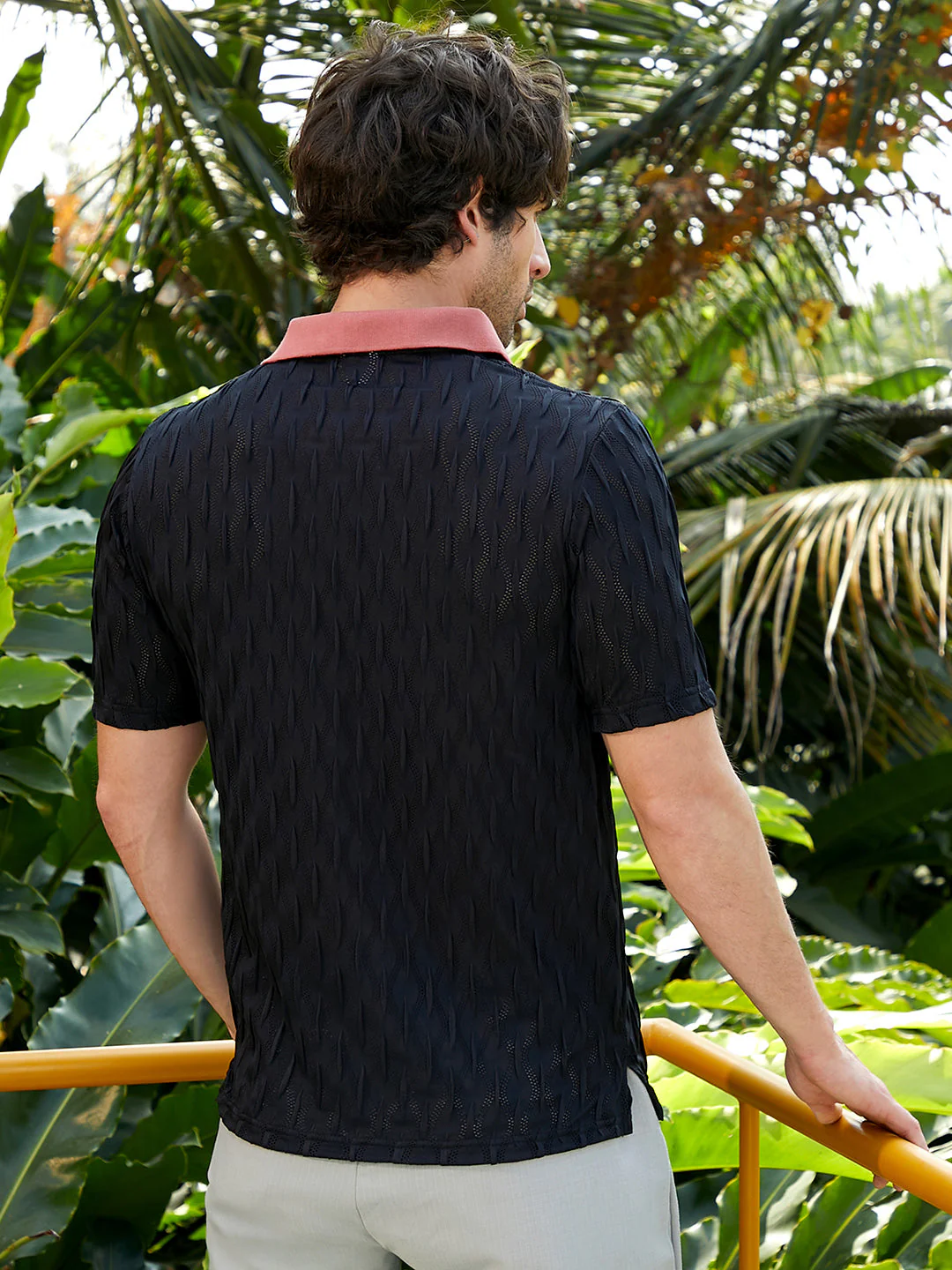 Swirl-Ruche Polo T-Shirt - Image 4