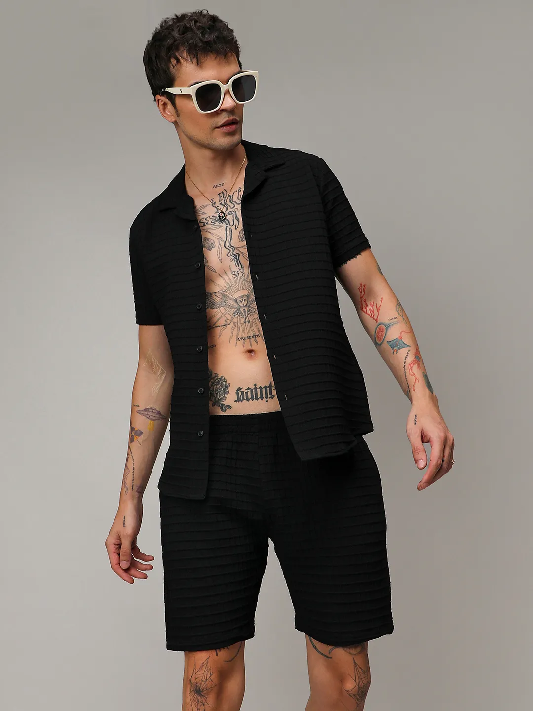 Textured Graph Check Co-Ord Set - Image 5