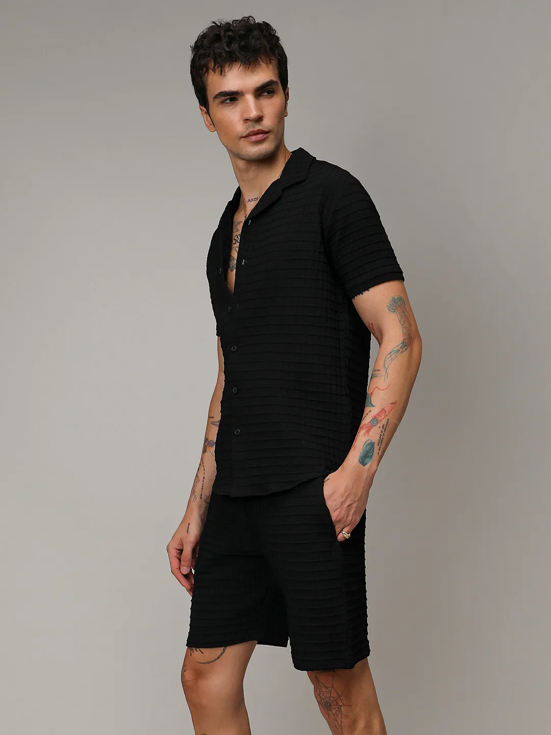 Textured Graph Check Co-Ord Set - Image 6