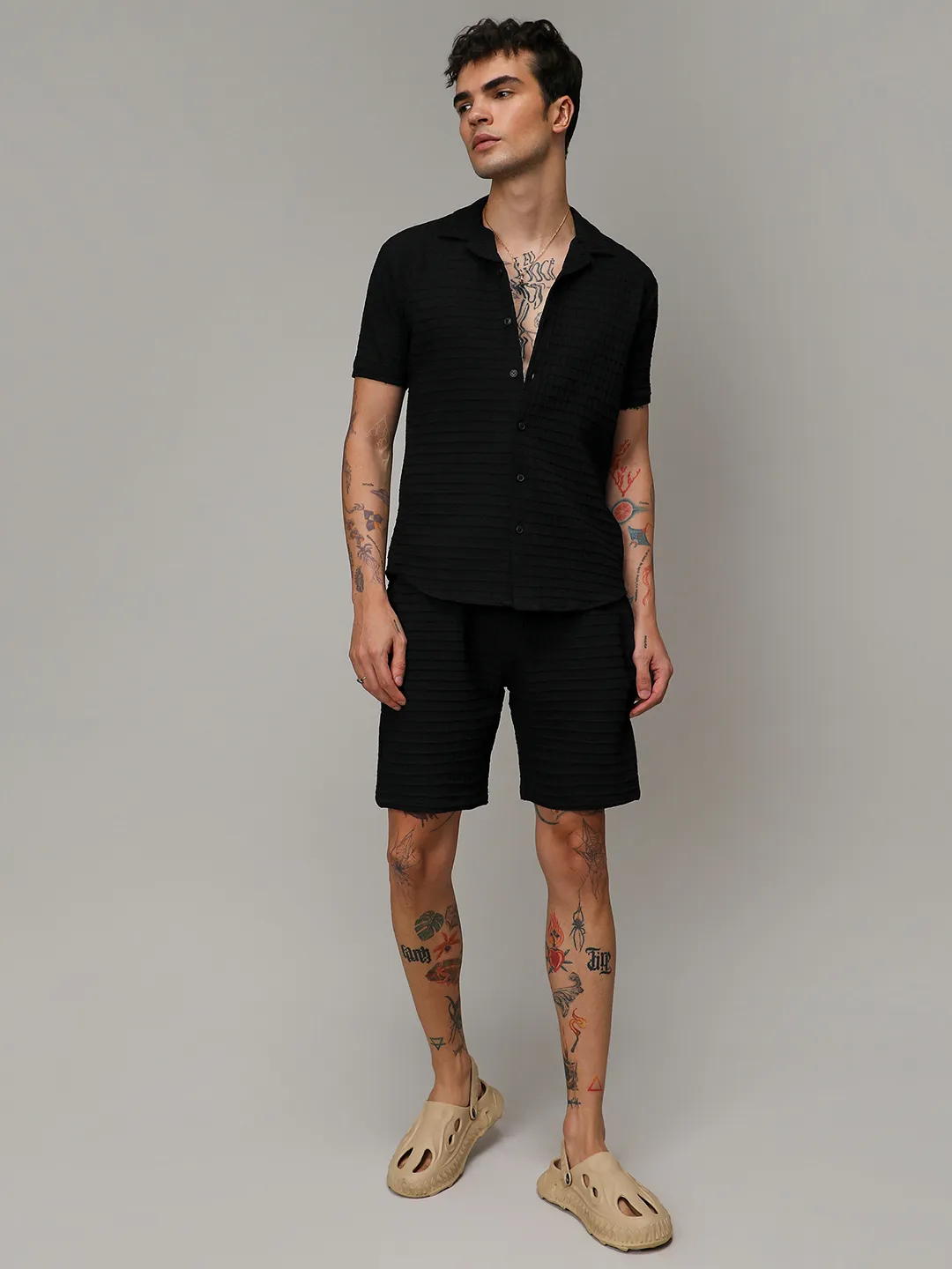 Textured Graph Check Co-Ord Set - Image 8