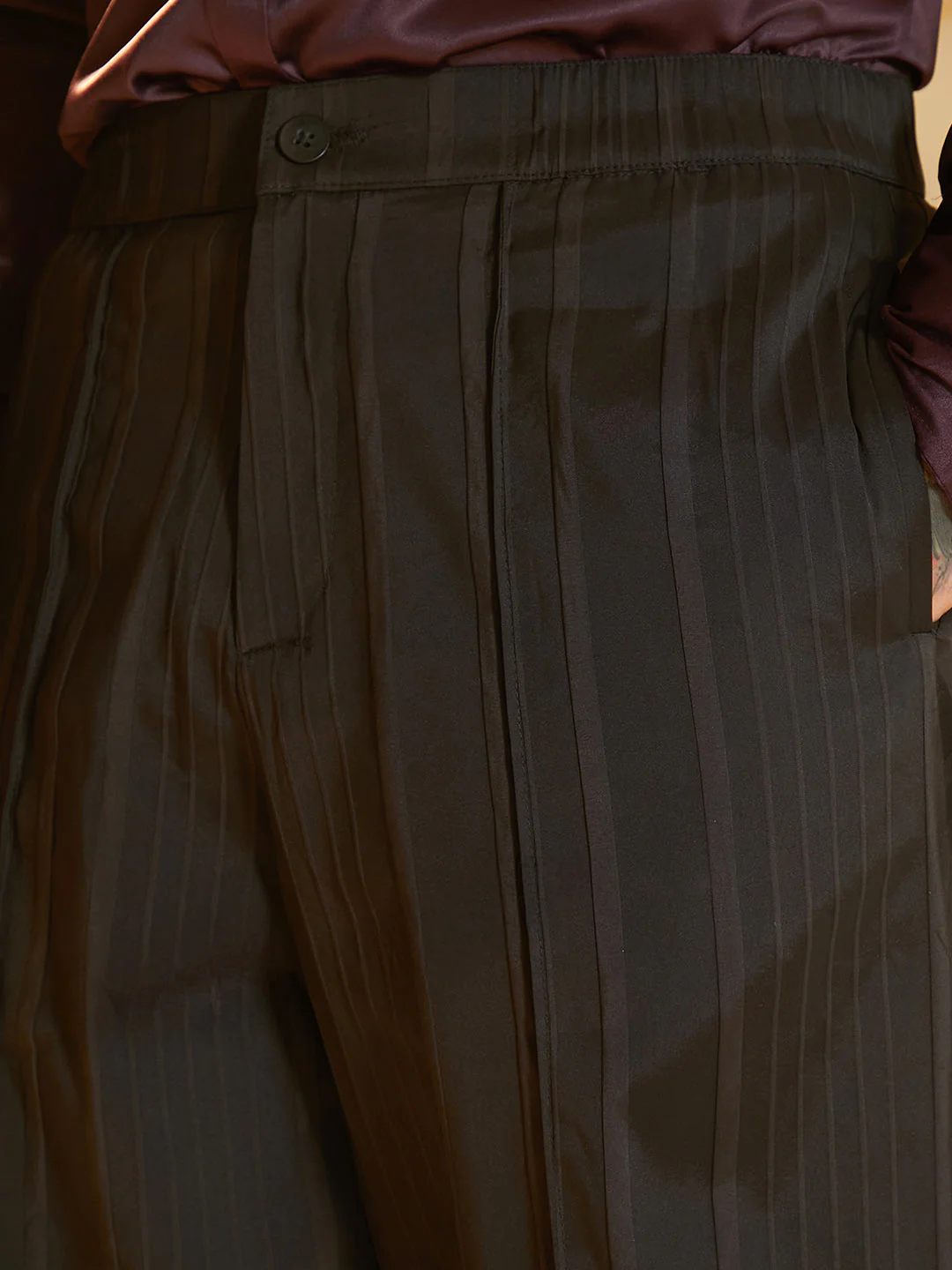 Lightweight - Unbalanced-Ridge Straight Trousers - Image 6