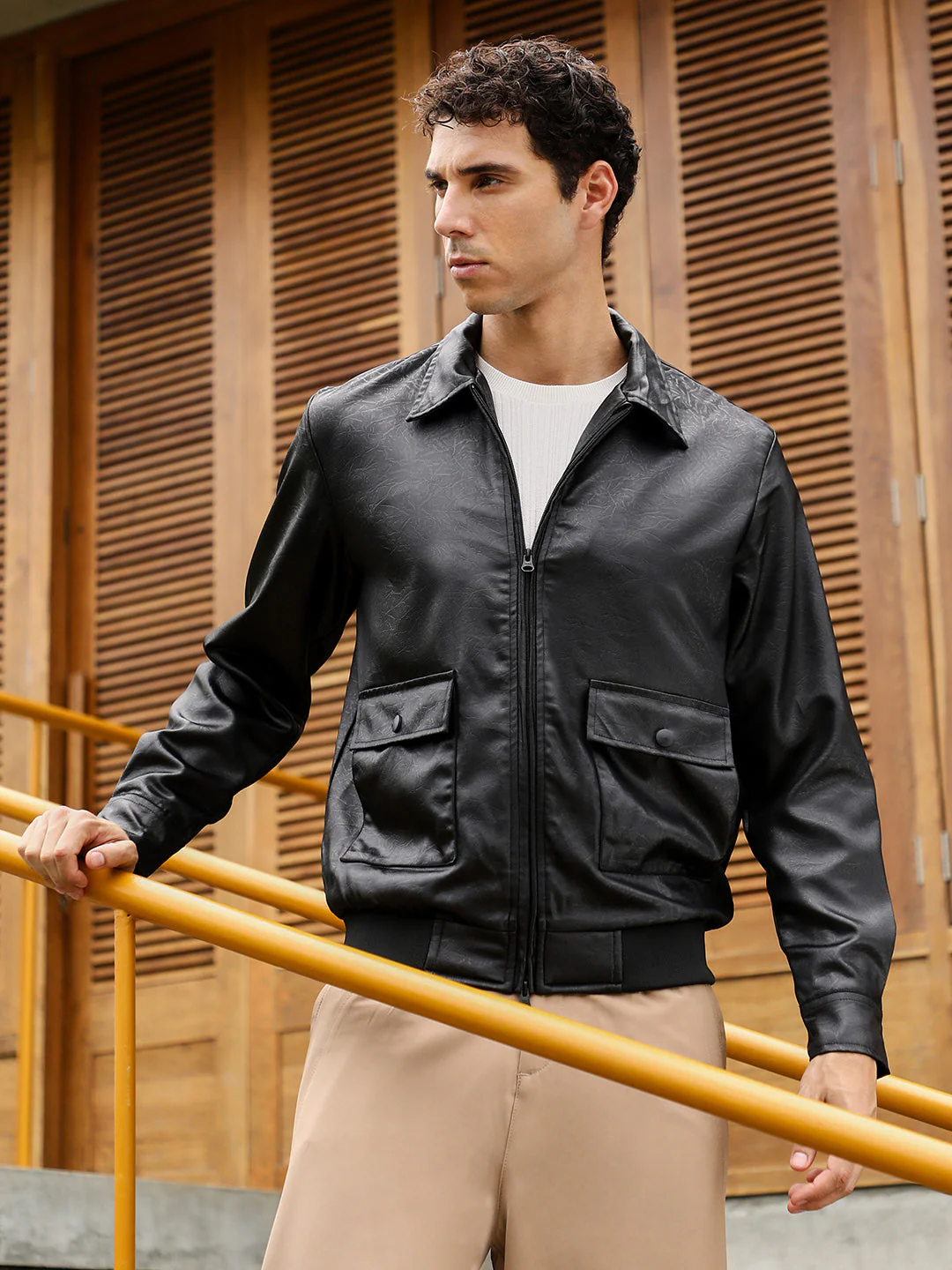 Zip-Front Embossed Jacket - Image 2