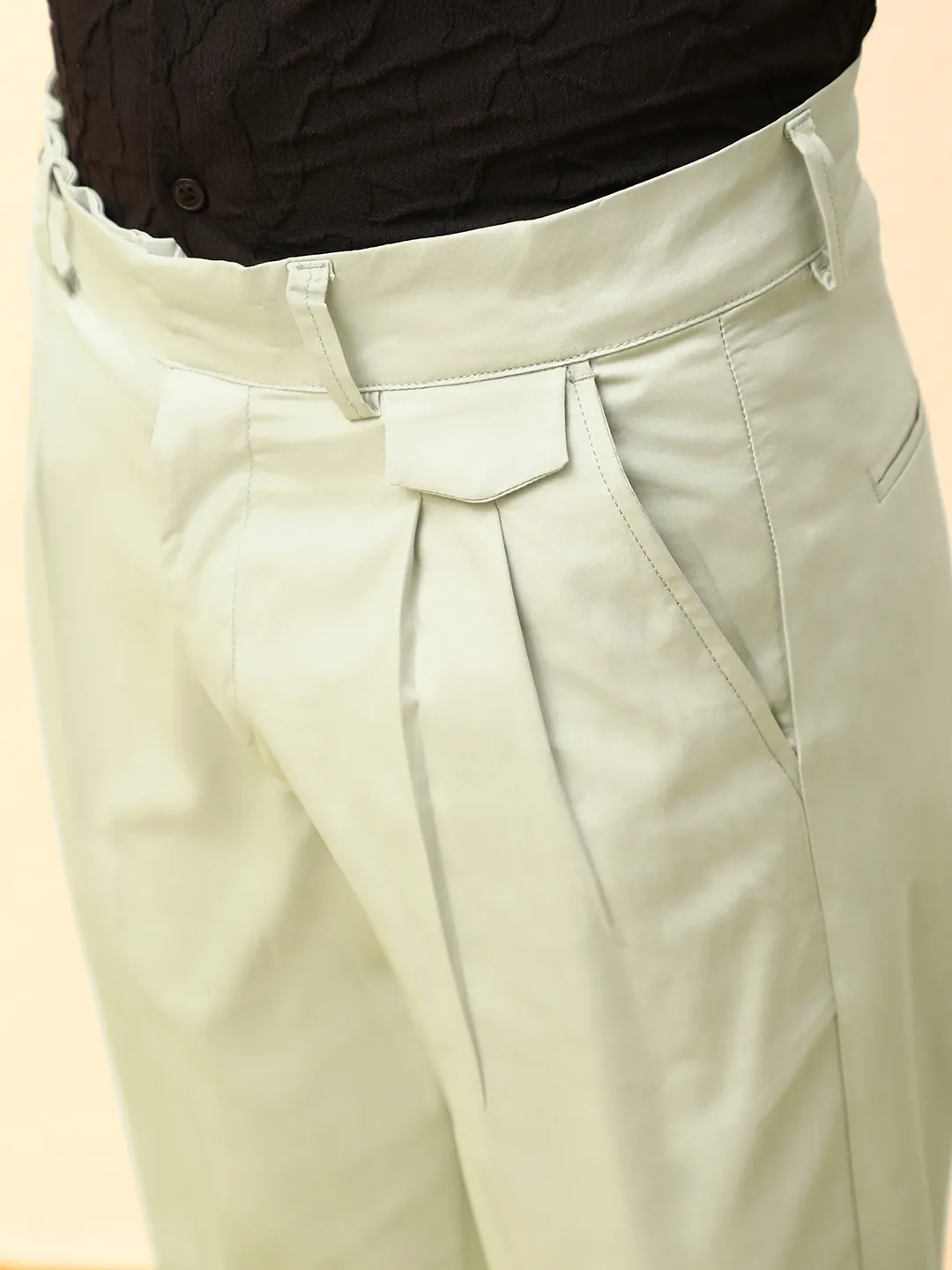Lightweight - Solid Tailored Trousers - Image 4