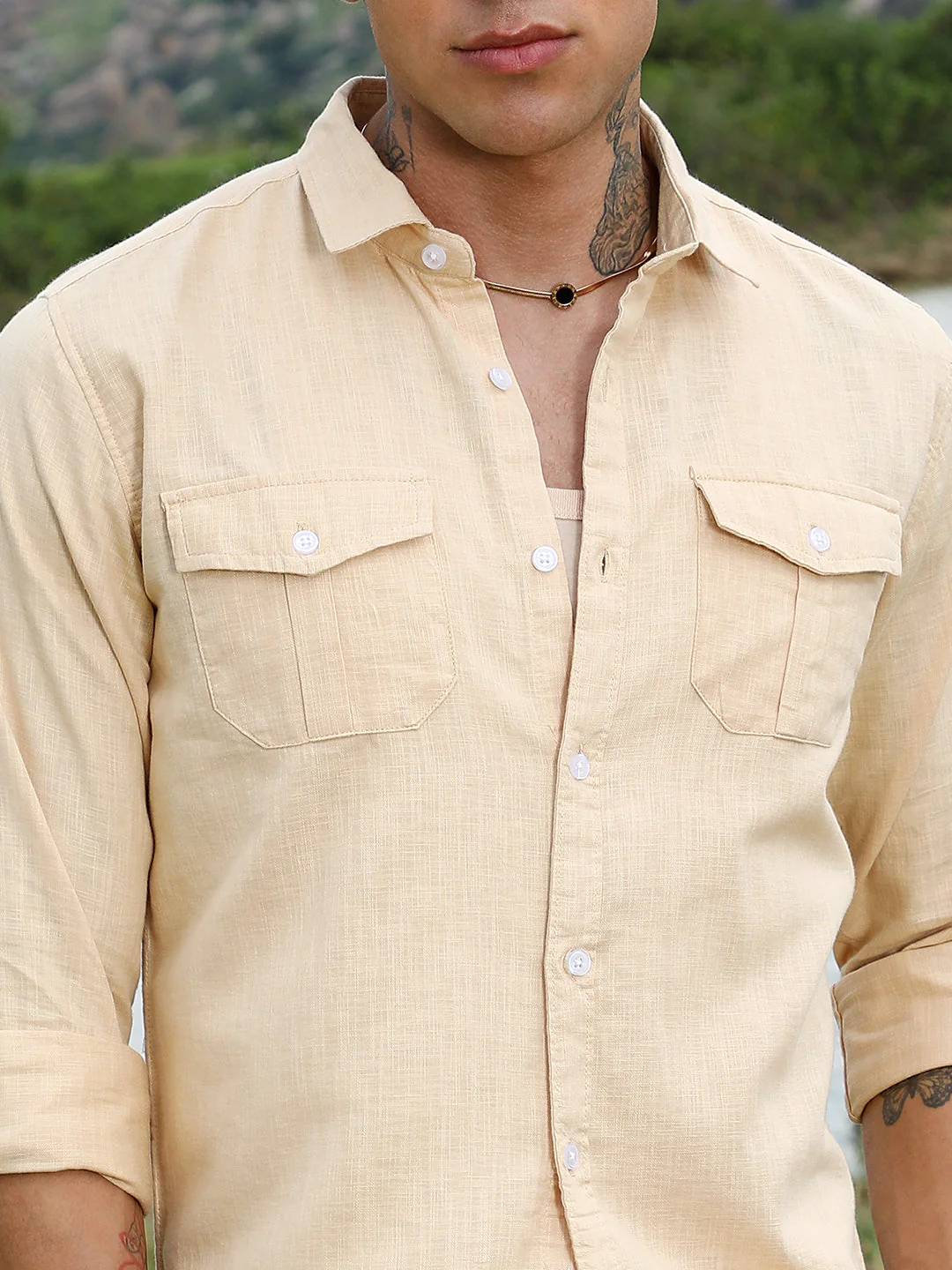 Heathered Utility Shirt - Image 7