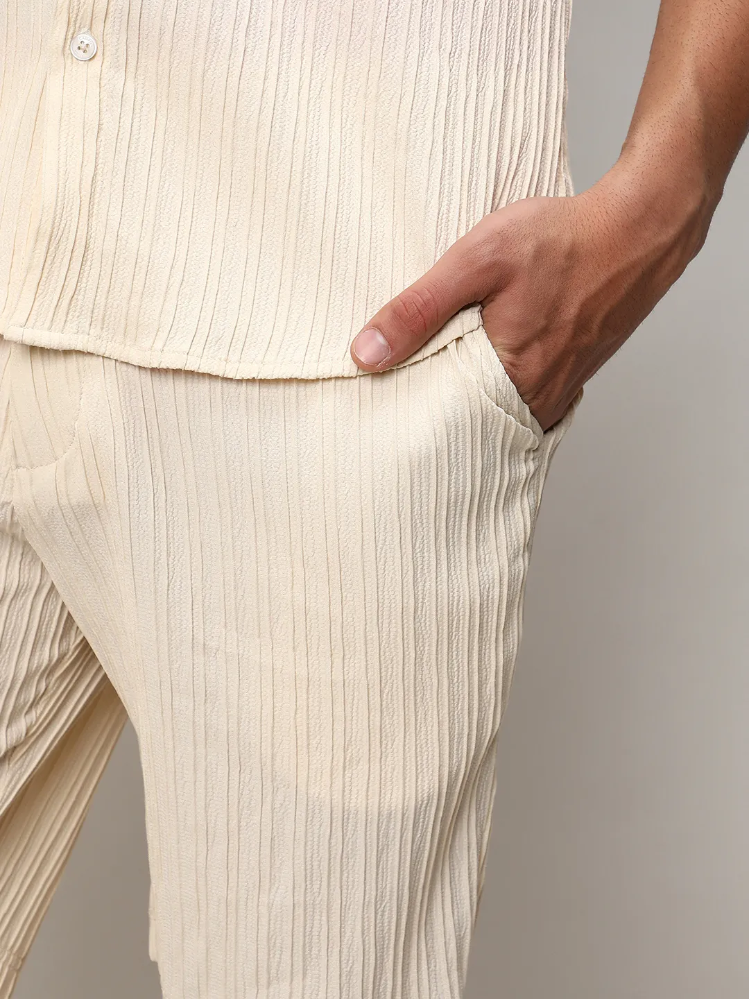 Self-Design Striped Co-Ord Set - Image 12