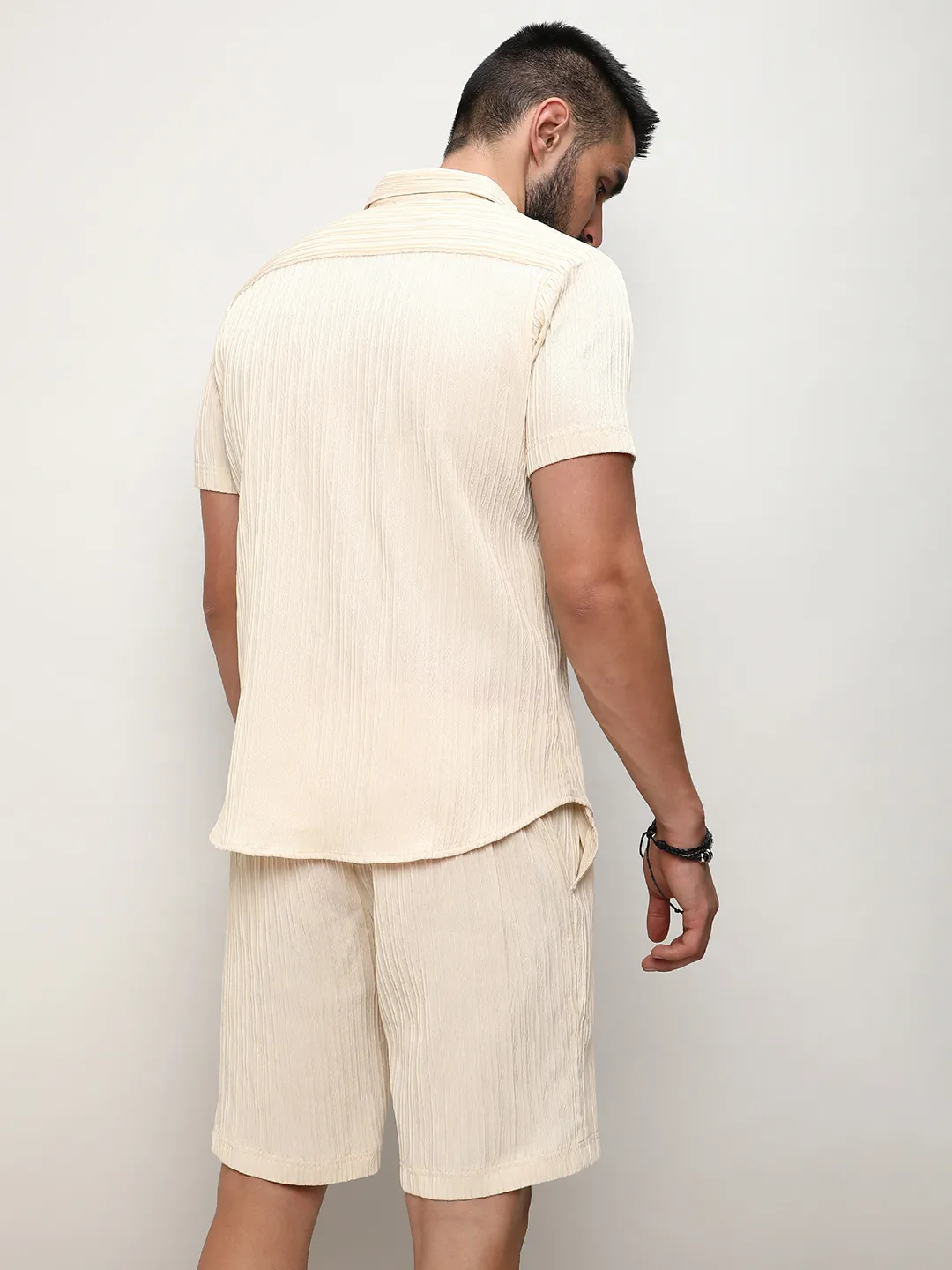 Self-Design Striped Co-Ord Set - Image 9