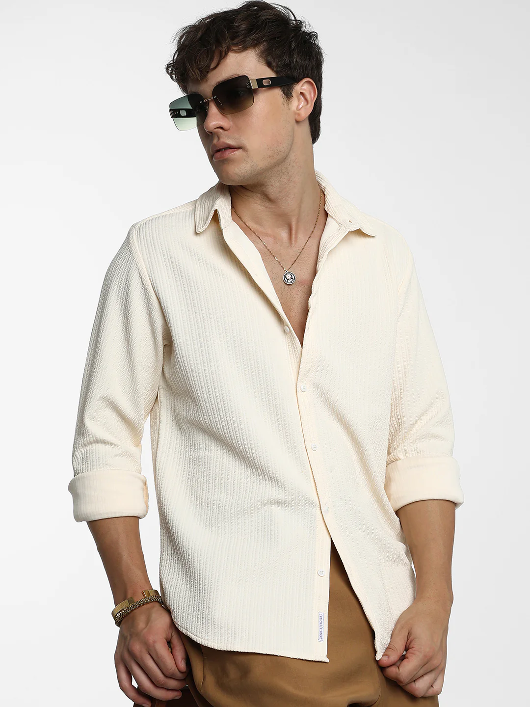 Stripe-Creased Shirt - Image 8