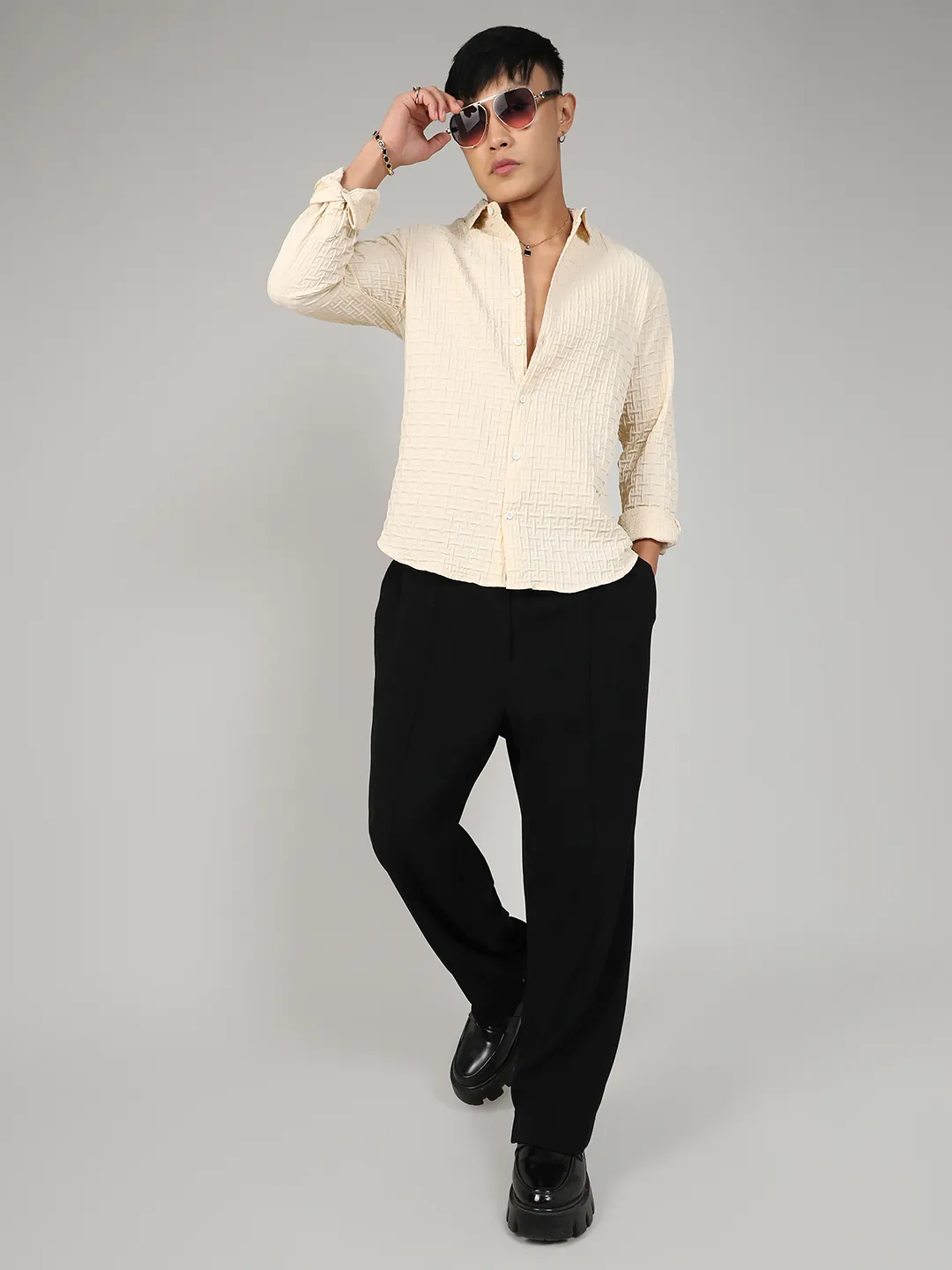 Textured Weave Shirt - Image 6