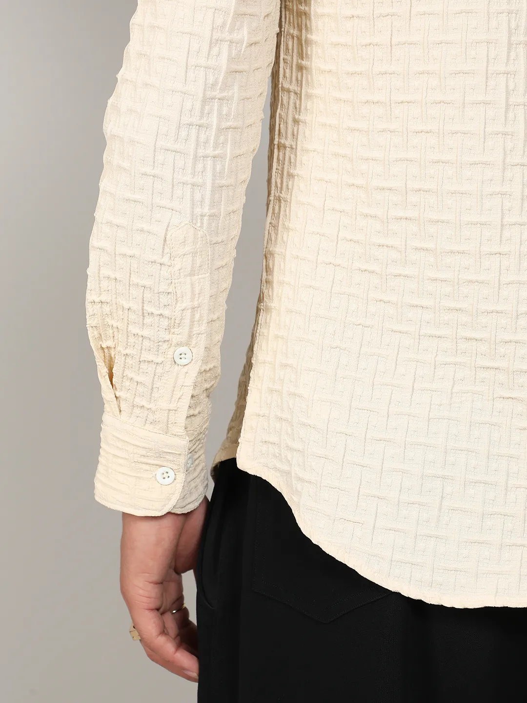 Textured Weave Shirt - Image 8