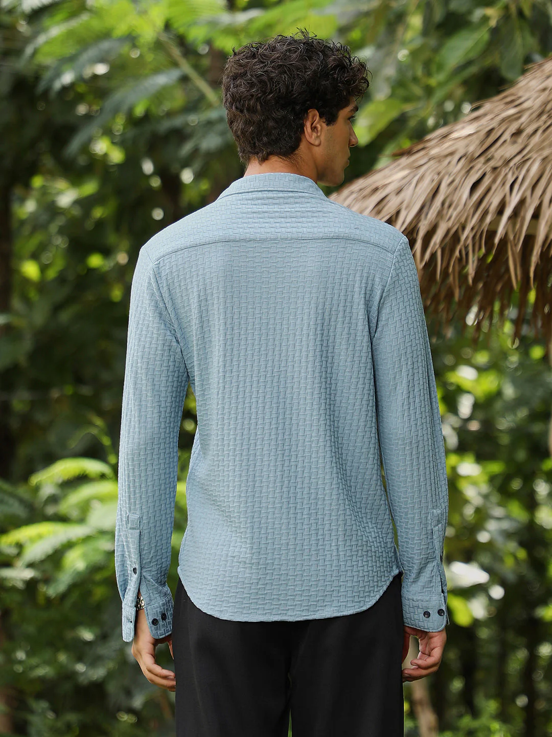 Basket-Knit Jacquard Shirt - Image 4