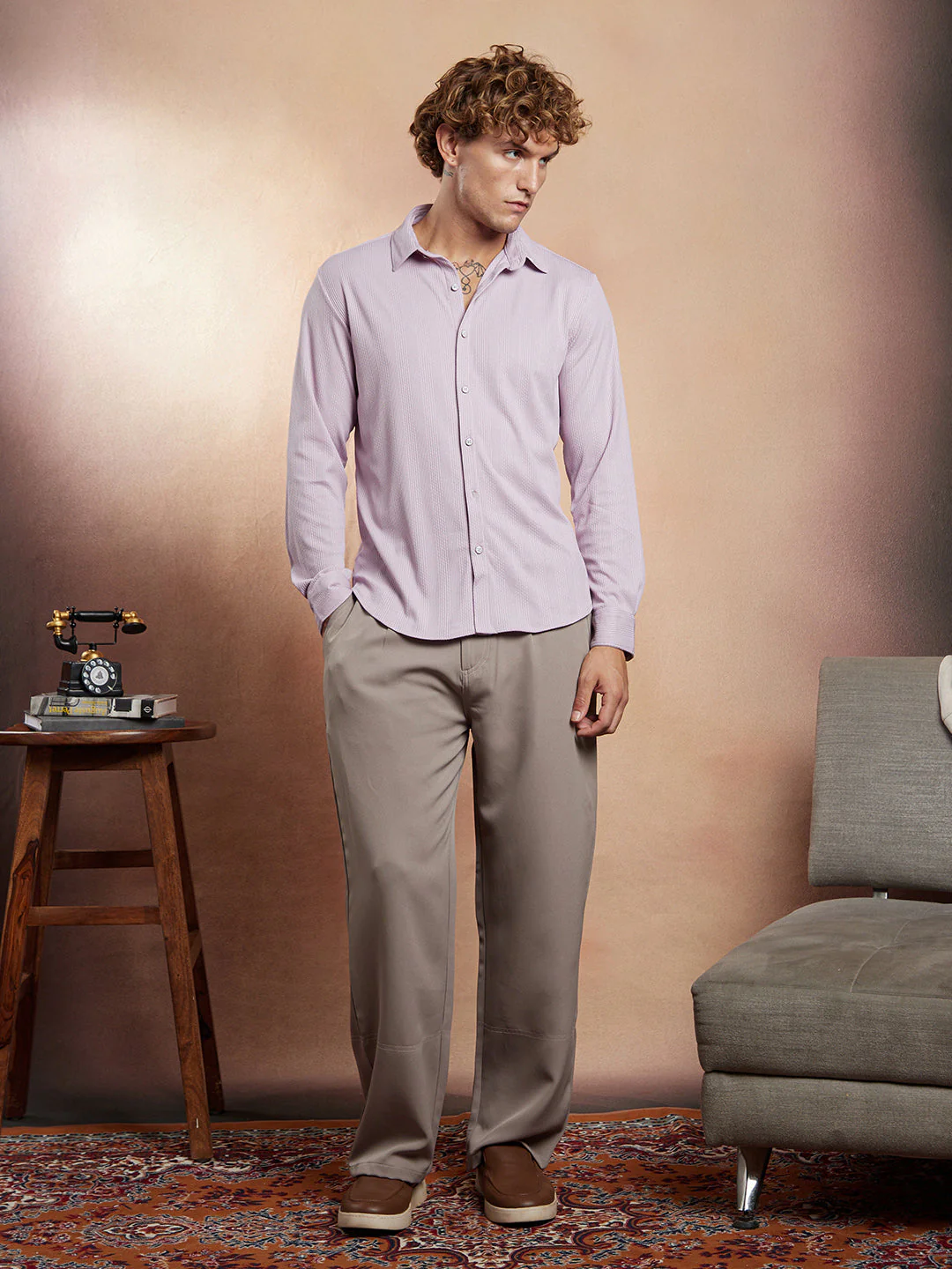 Waffle-CrossStitch Shirt - Image 5