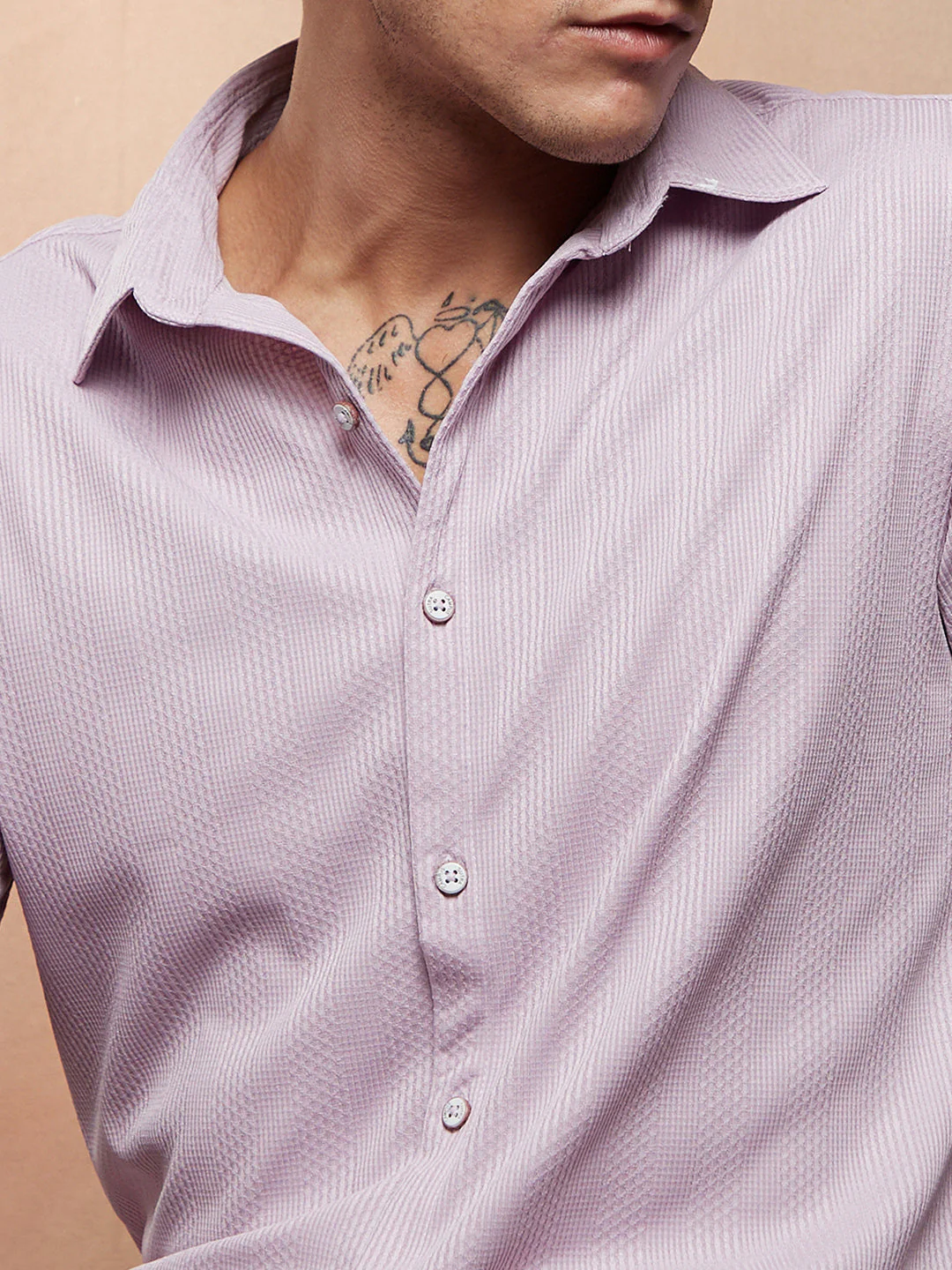 Waffle-CrossStitch Shirt - Image 7
