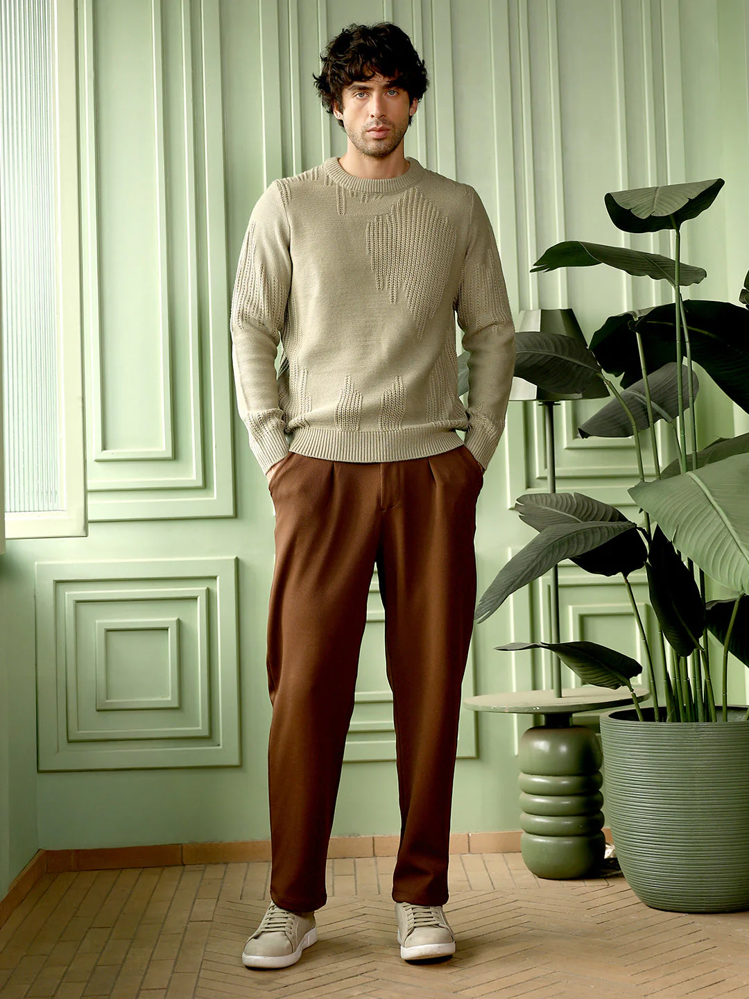 Drip-Jacquard Pullover Sweater - Image 5