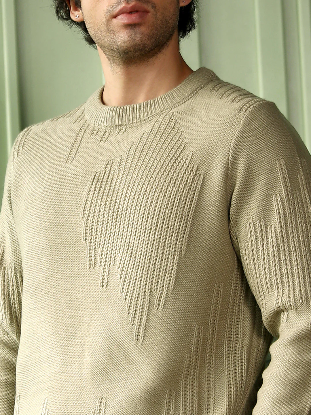 Drip-Jacquard Pullover Sweater - Image 7