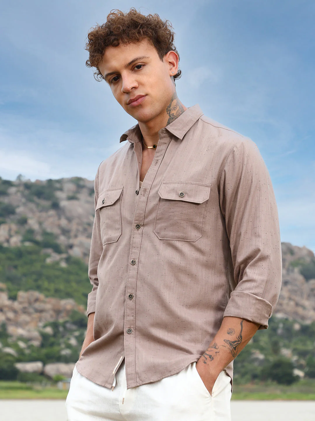 Heathered Utility Shirt - Image 3