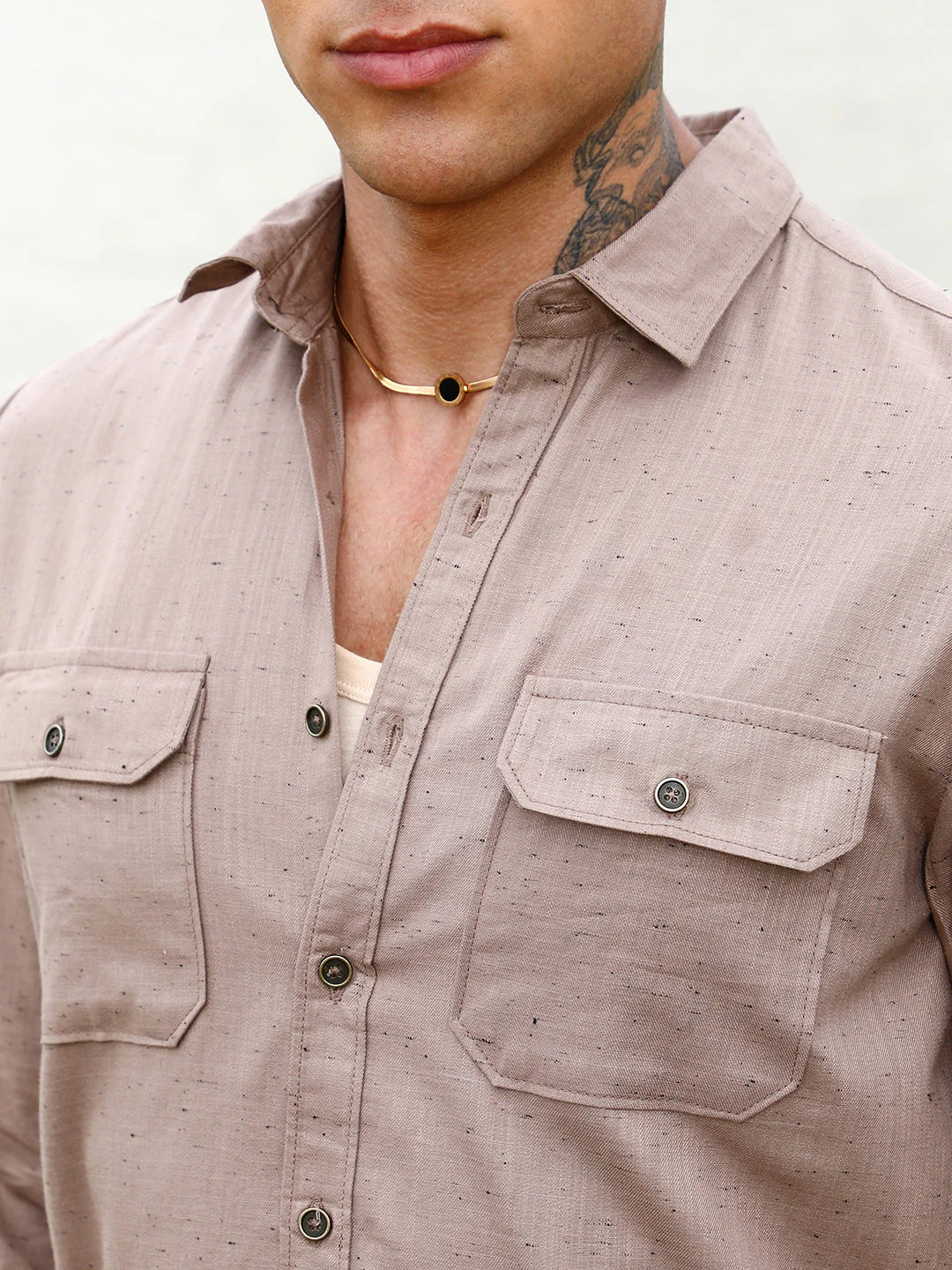 Heathered Utility Shirt - Image 7
