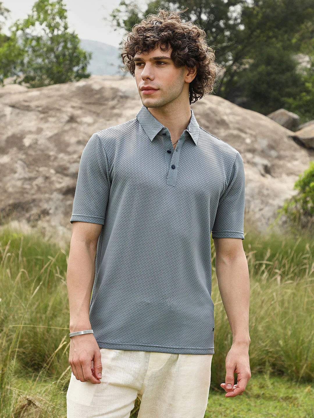 Warp-Tactile Polo T-Shirt - Image 2