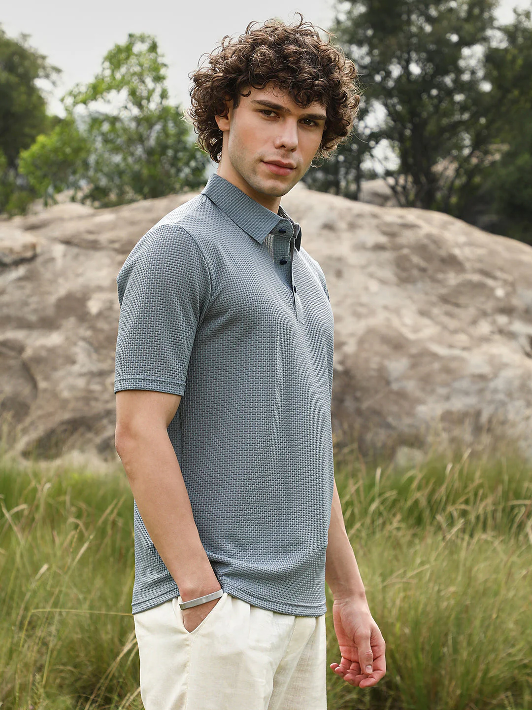 Warp-Tactile Polo T-Shirt - Image 3