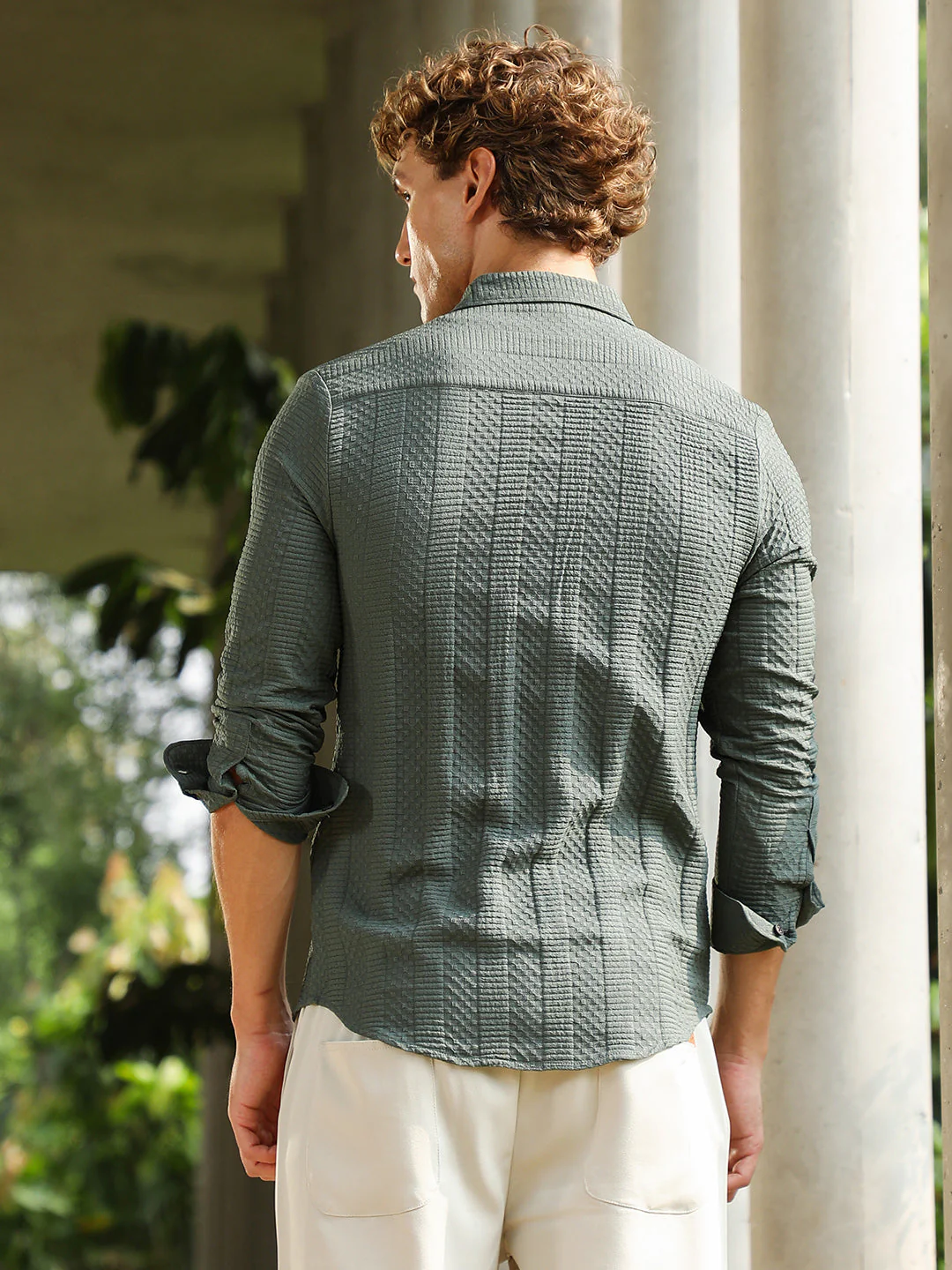 Parallel-Check Tactile Shirt - Image 4