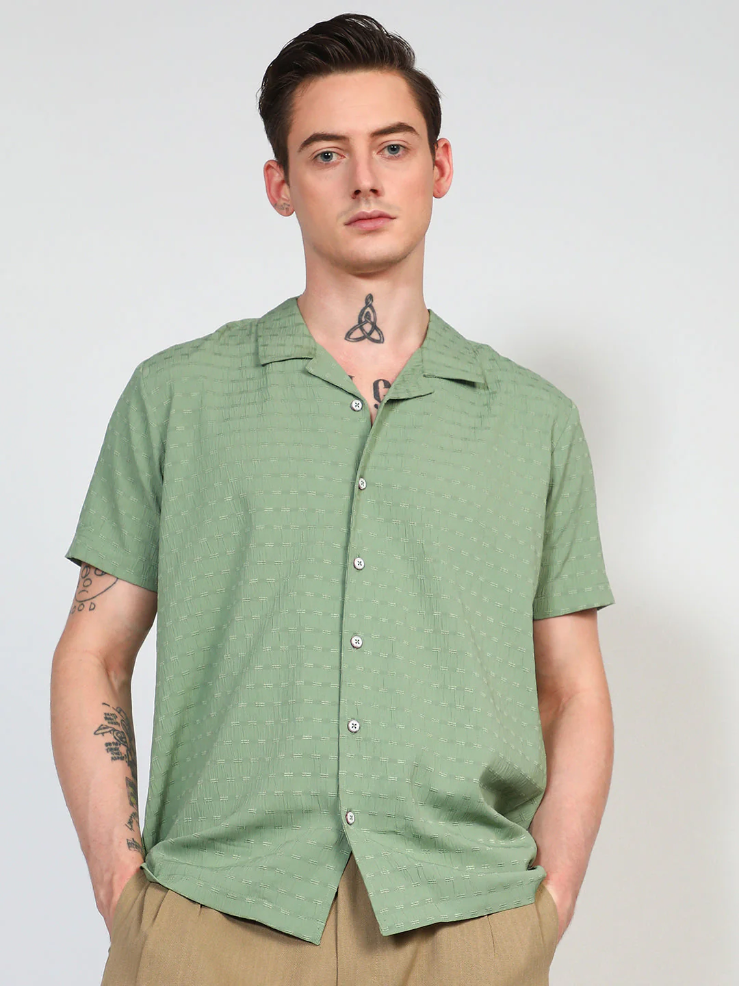 Embroidered Creased Shirt - Image 2