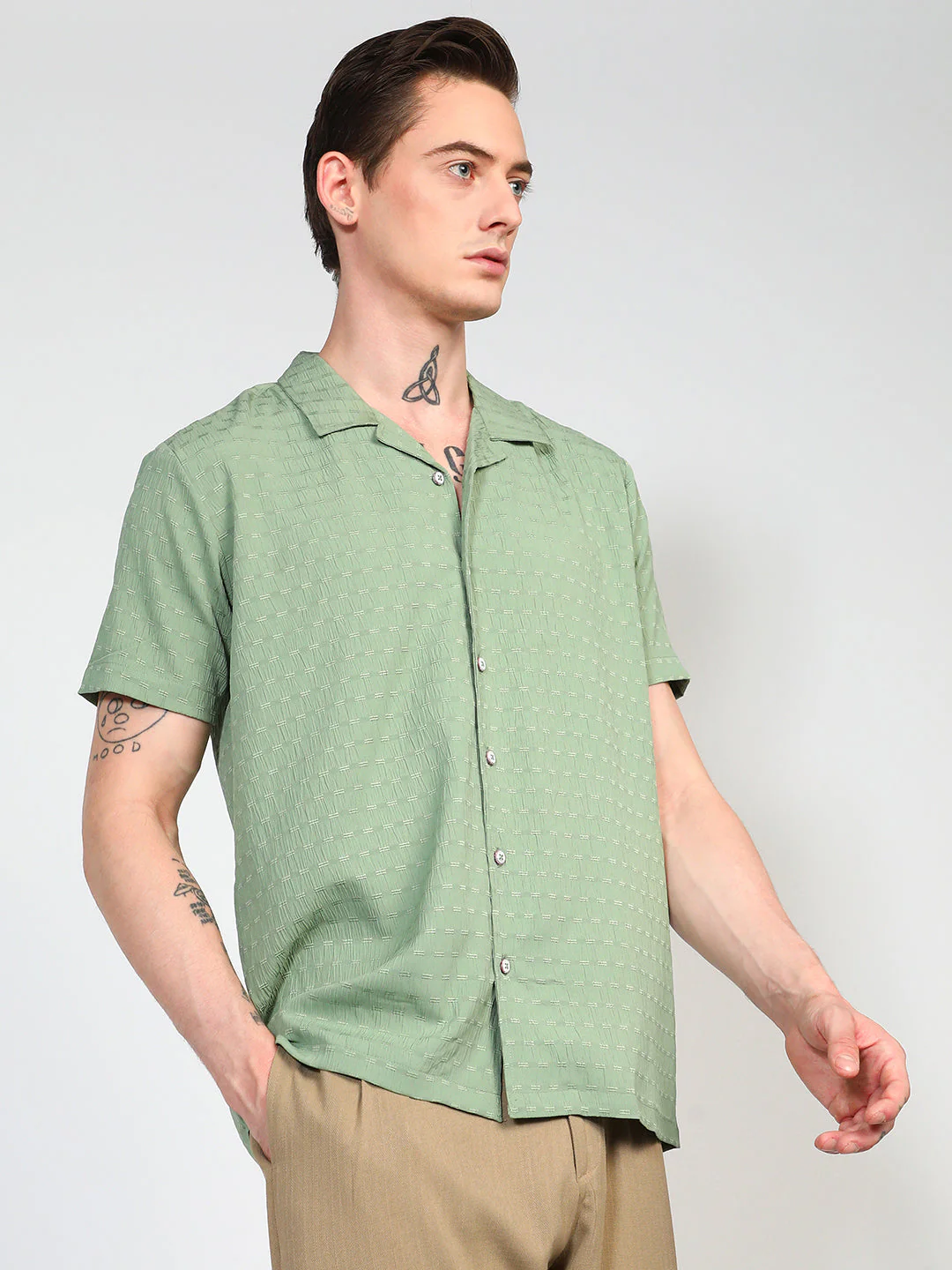 Embroidered Creased Shirt - Image 3