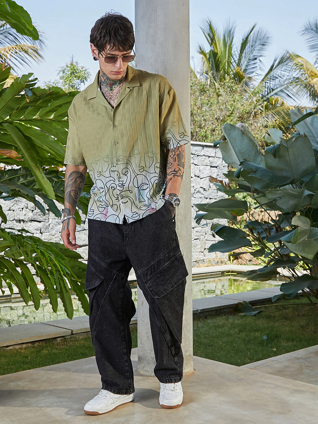 Faces-Ombre Oversized Shirt - Image 6