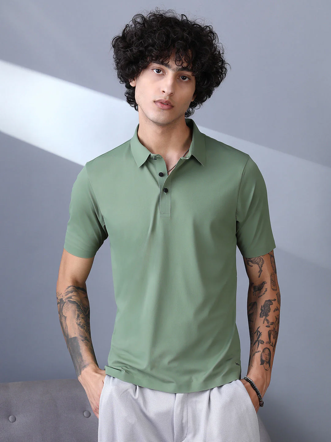 Seamless Touchgrain Polo T-Shirt - Image 2