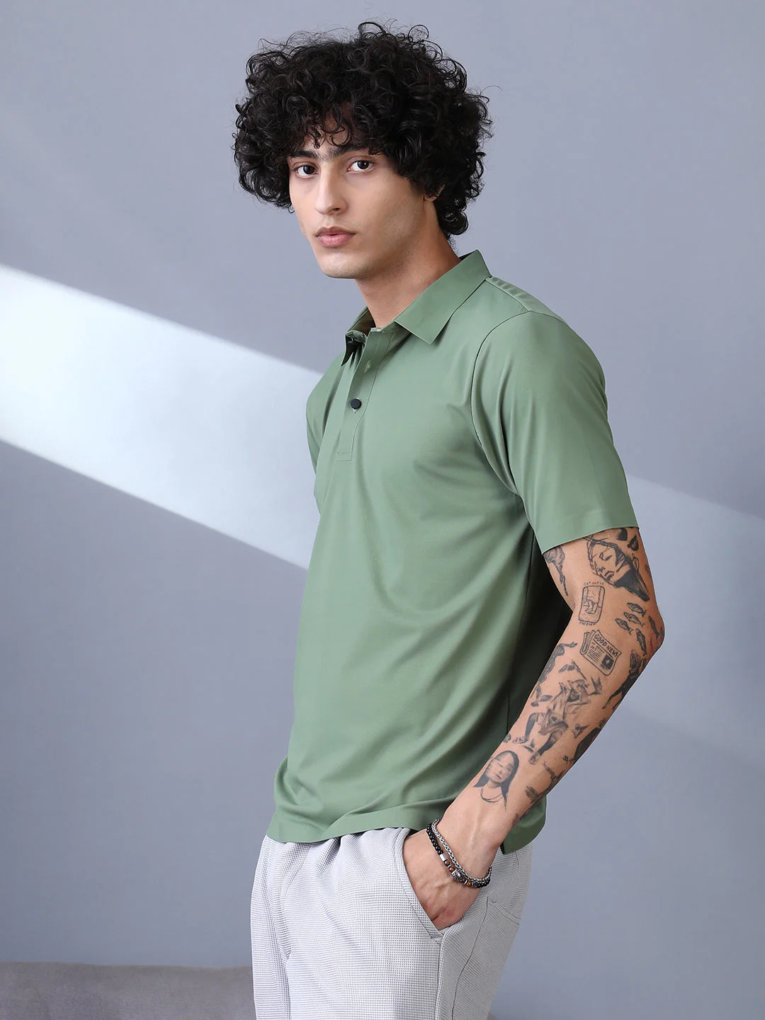 Seamless Touchgrain Polo T-Shirt - Image 3