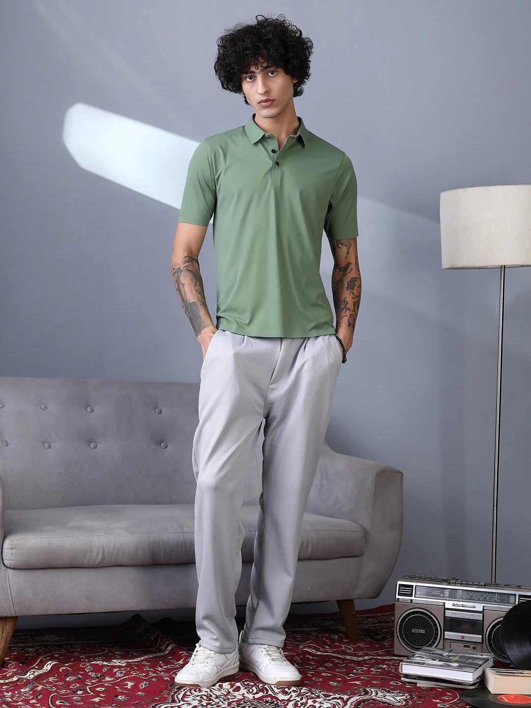 Seamless Touchgrain Polo T-Shirt - Image 5