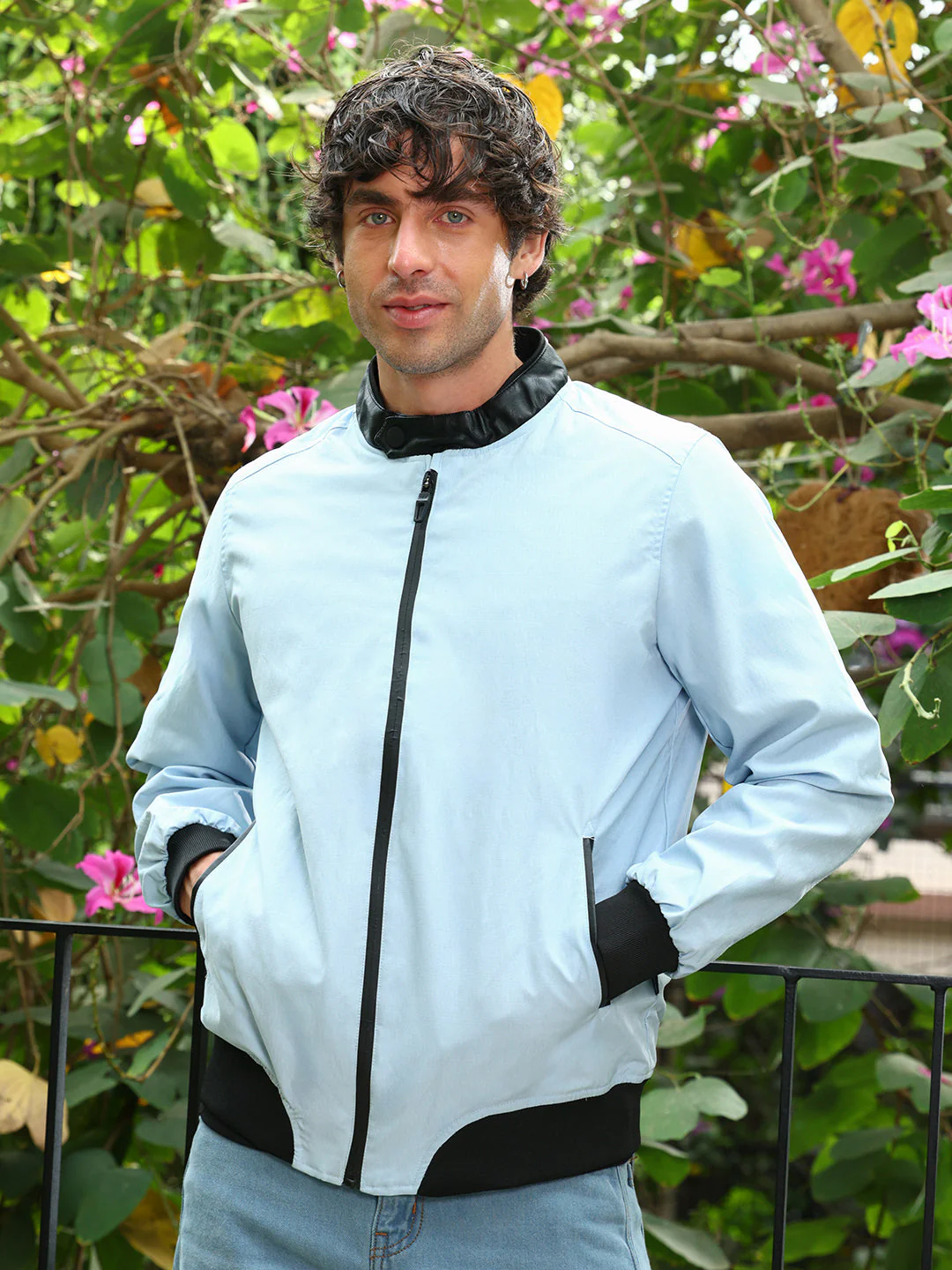 Block Rider Bomber Jacket - Image 2