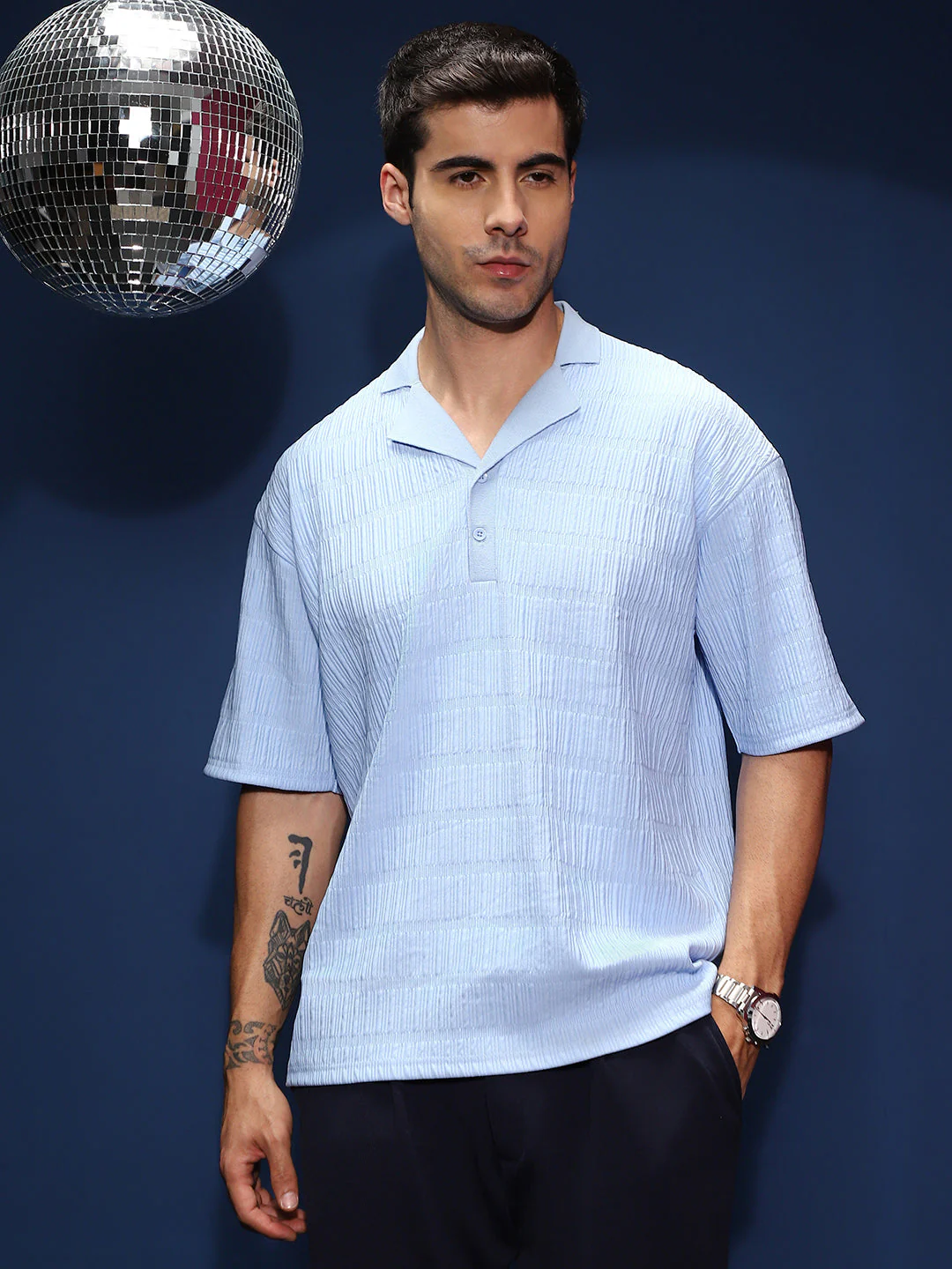Bubble Cuban Polo T-Shirt - Image 2