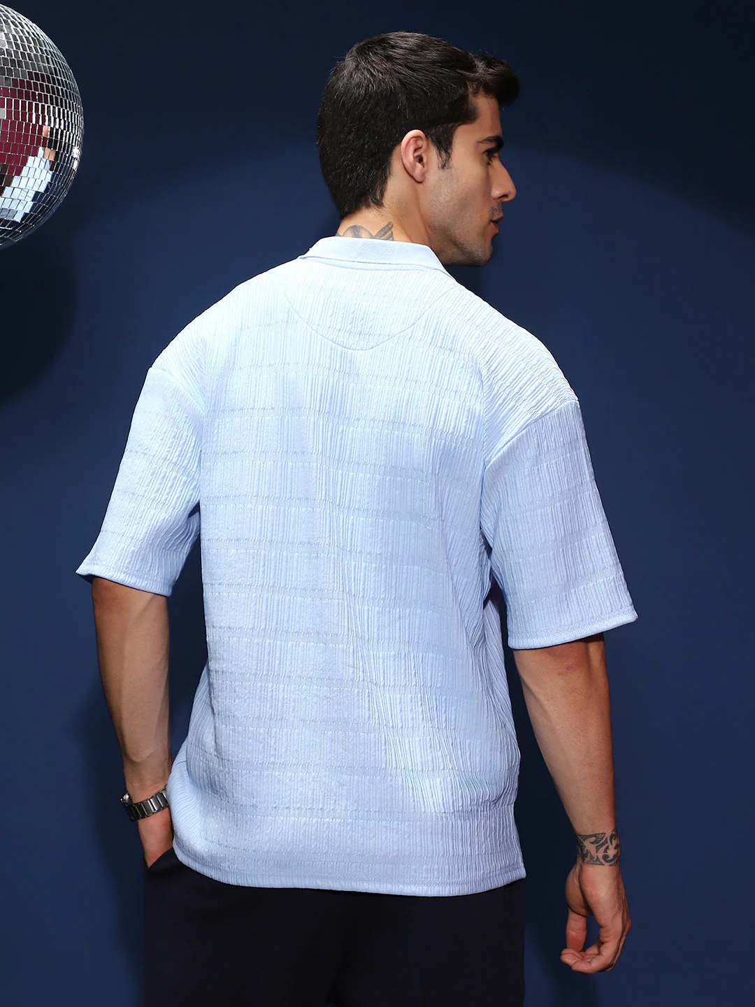 Bubble Cuban Polo T-Shirt - Image 4