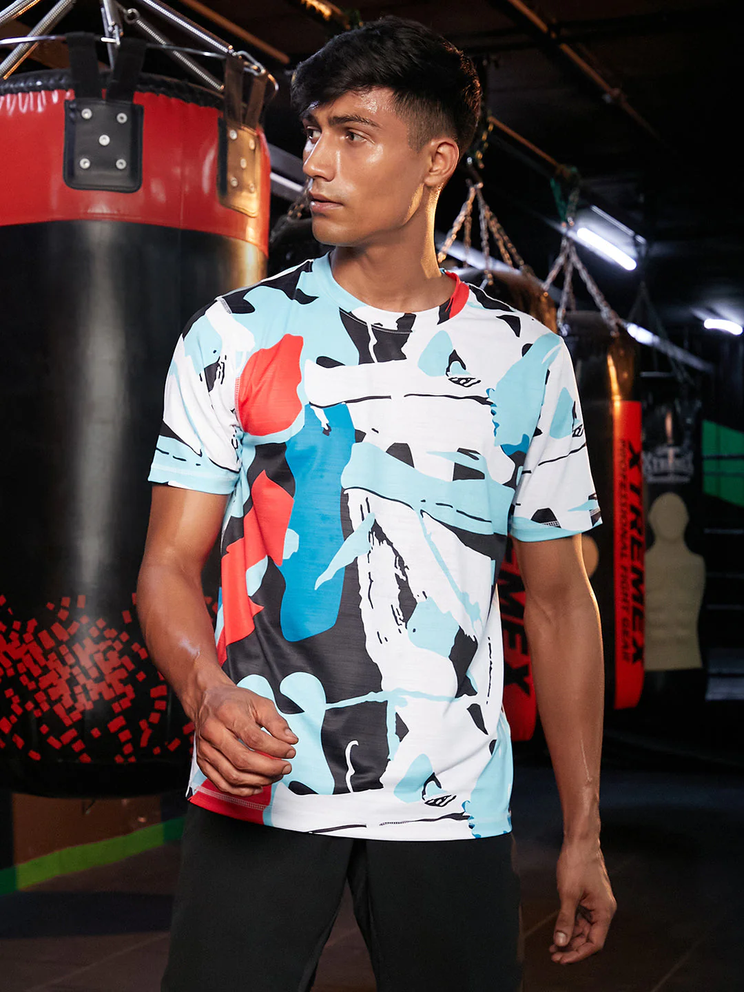 Abstract Activewear T-Shirt - Image 2