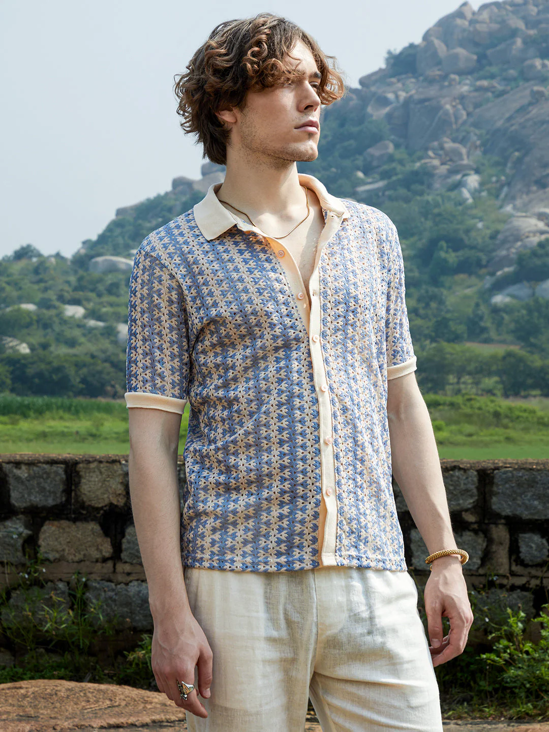 Ditsy Floral Knit Shirt - Image 3