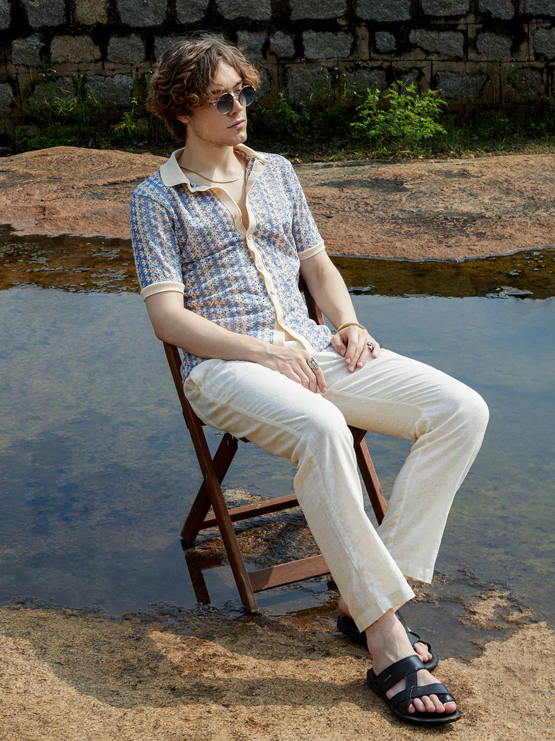 Ditsy Floral Knit Shirt - Image 6