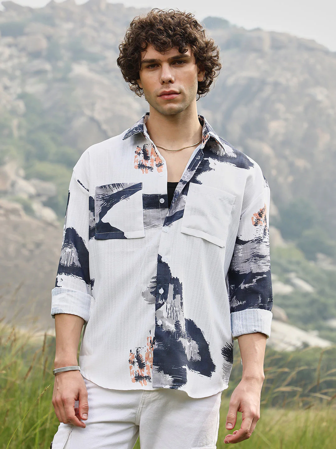 Ethereal Strokes Oversized Shirt - Image 2