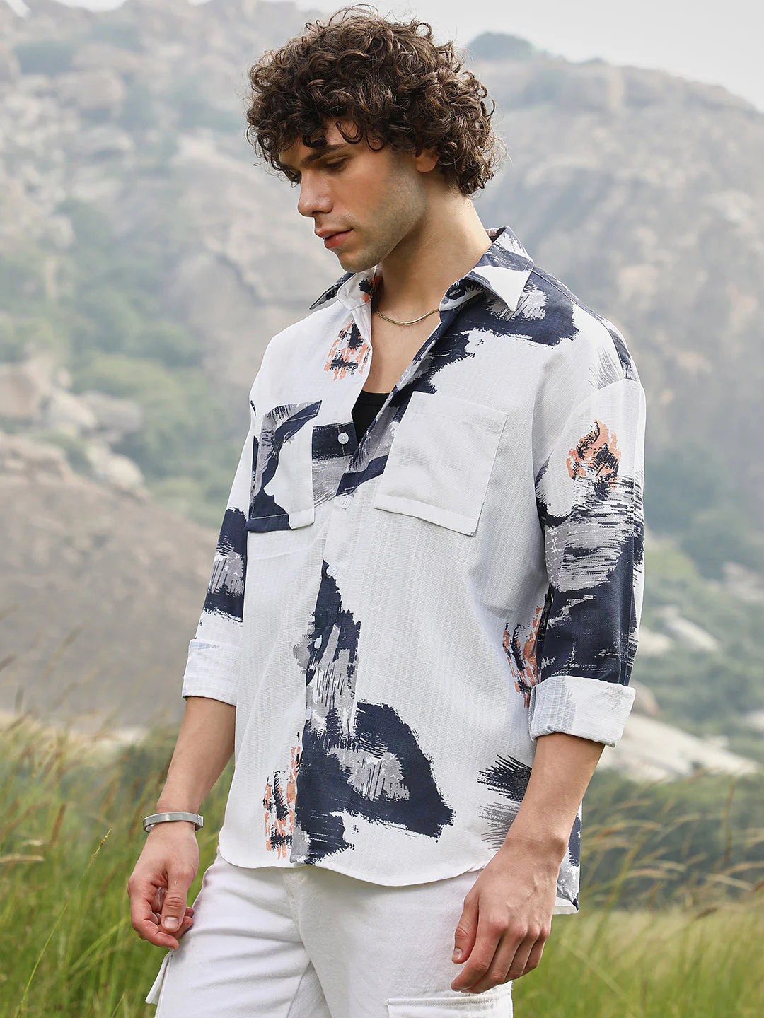 Ethereal Strokes Oversized Shirt - Image 3