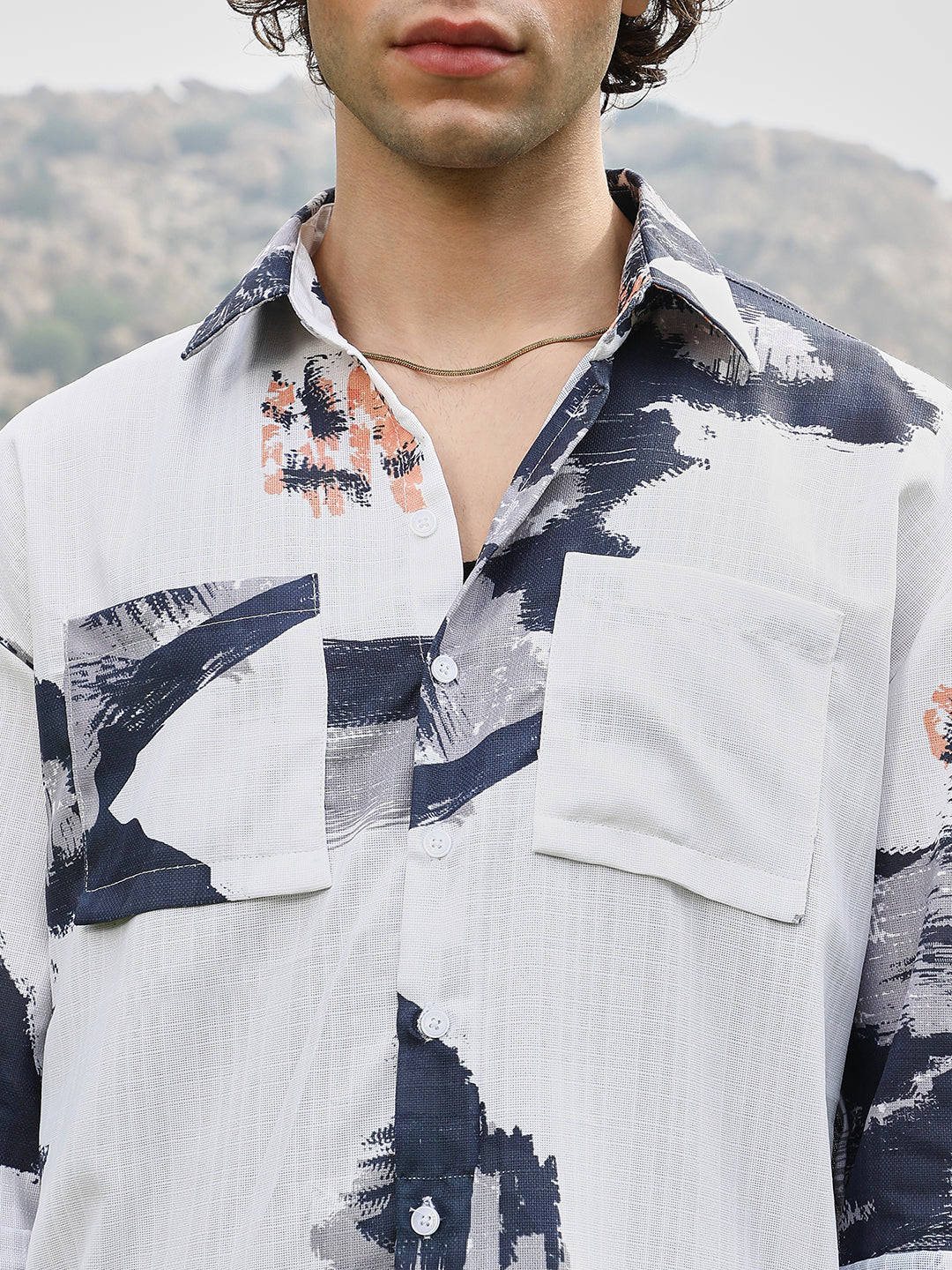 Ethereal Strokes Oversized Shirt - Image 7