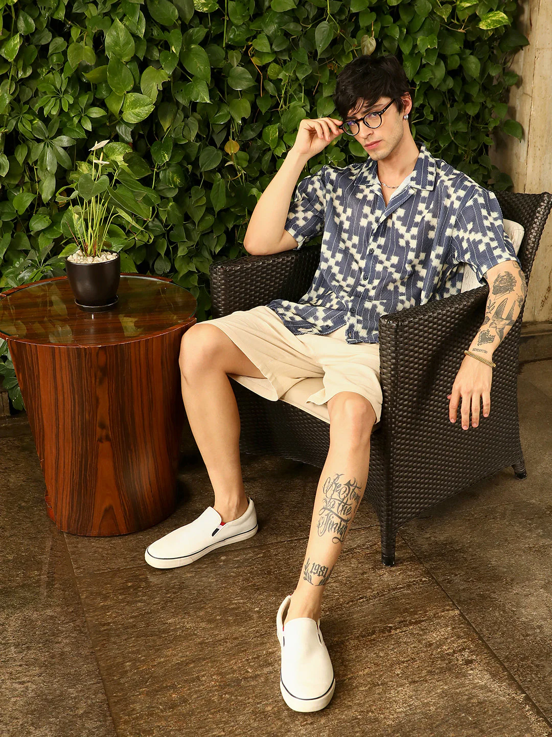 Dice Mesh Oversized Shirt - Image 6