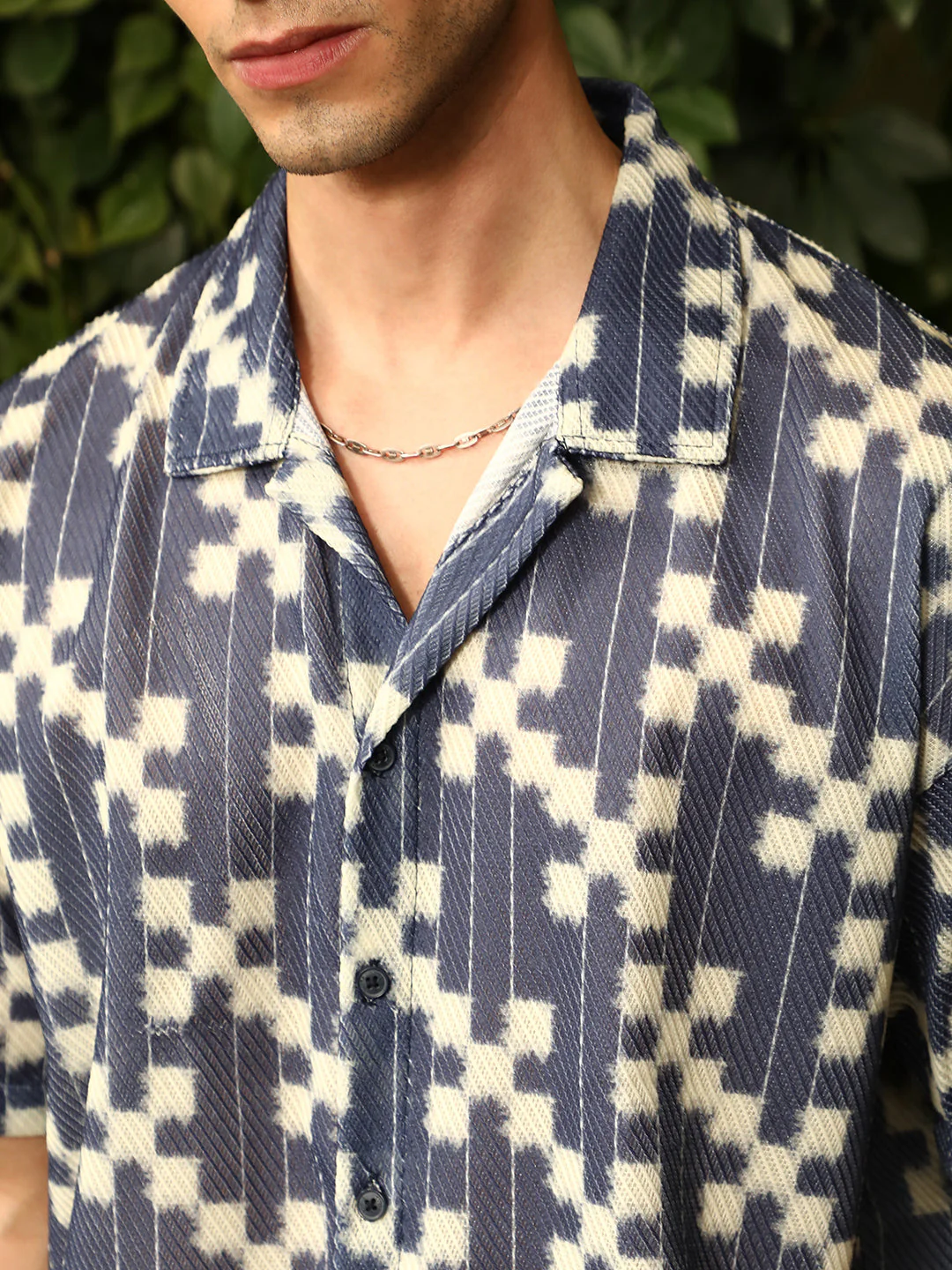 Dice Mesh Oversized Shirt - Image 7