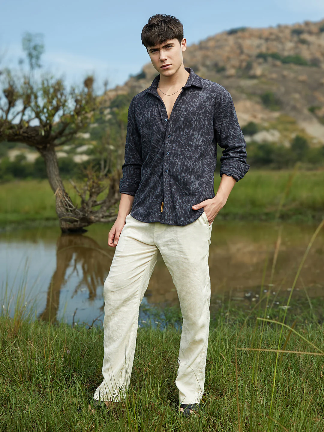 Faded Corduroy Oversized Shirt - Image 5