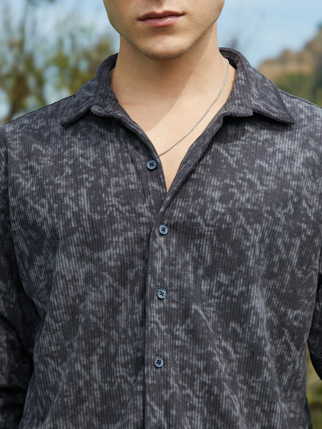 Faded Corduroy Oversized Shirt - Image 7