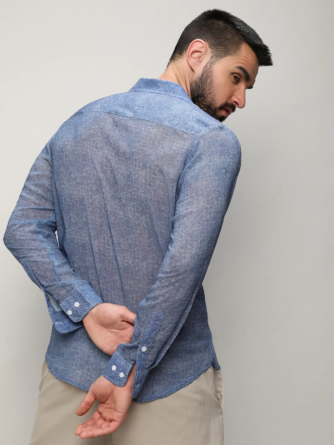 Gauzy Heathered Shirt - Image 4